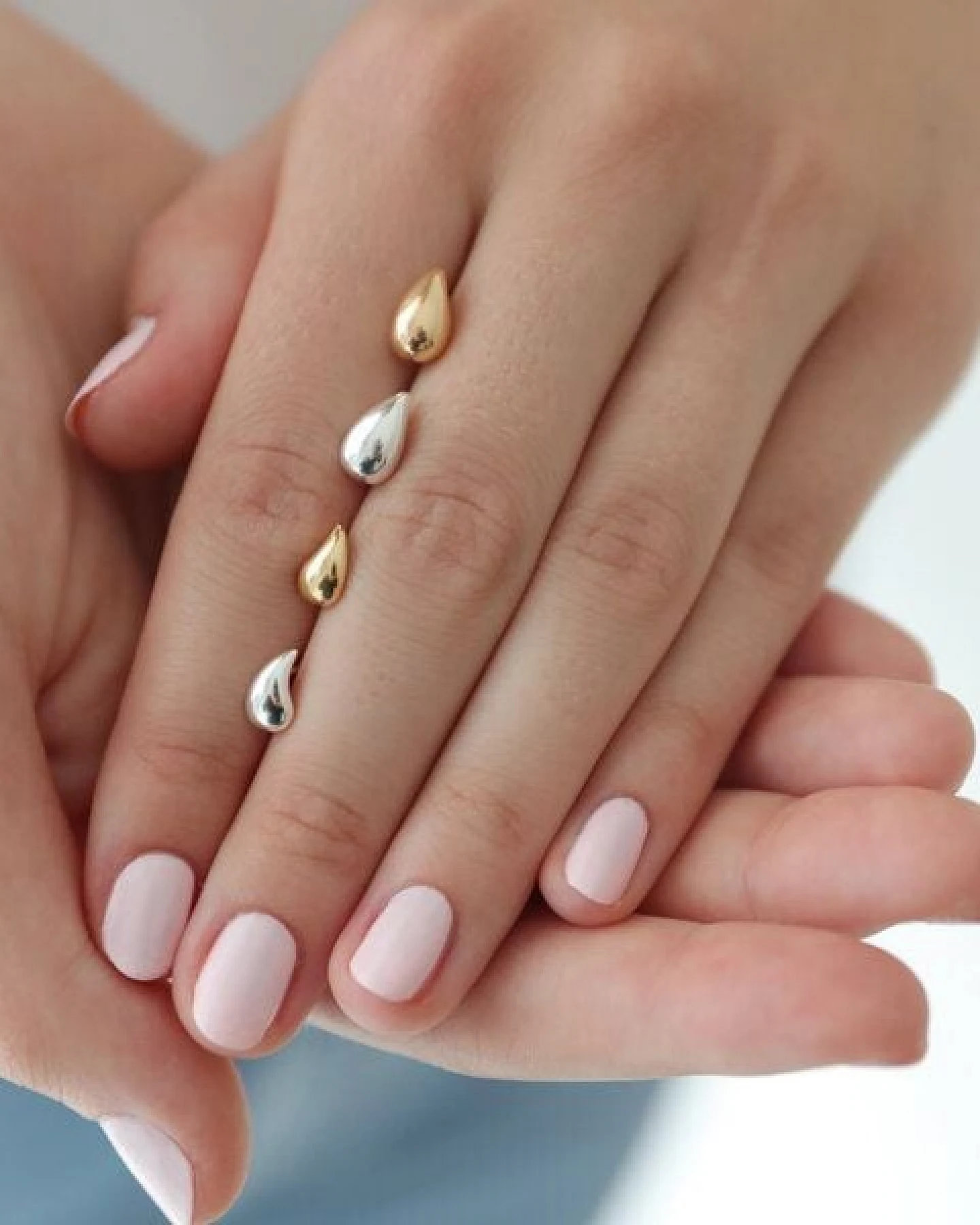 BELLYBIRD Jewellery OHRSTECKER - kleiner Tropfen, wasserfest, Silber 925/ vergoldet – Ansicht 4