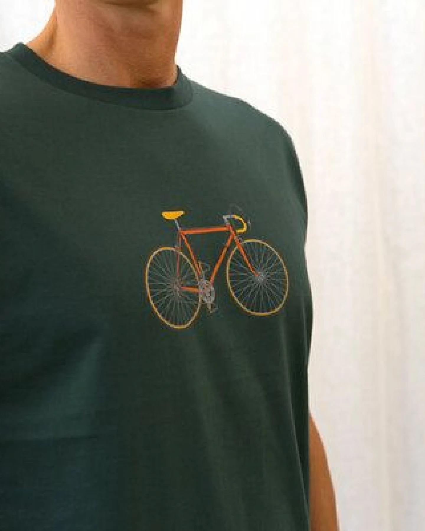 T-Shirtladen-Marktstrasse GmbH Rennrad grüngrau Boy-T-Shirt – Ansicht 2