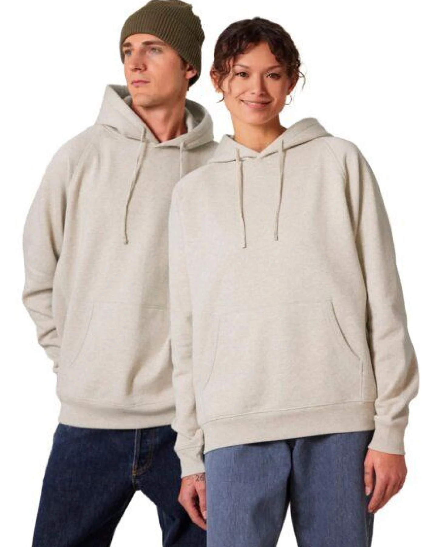 YTWOO Klassischer Unisex Raglan Hoodie mit Relaxed Fit aus 100% Biobaumwolle – Ansicht 2