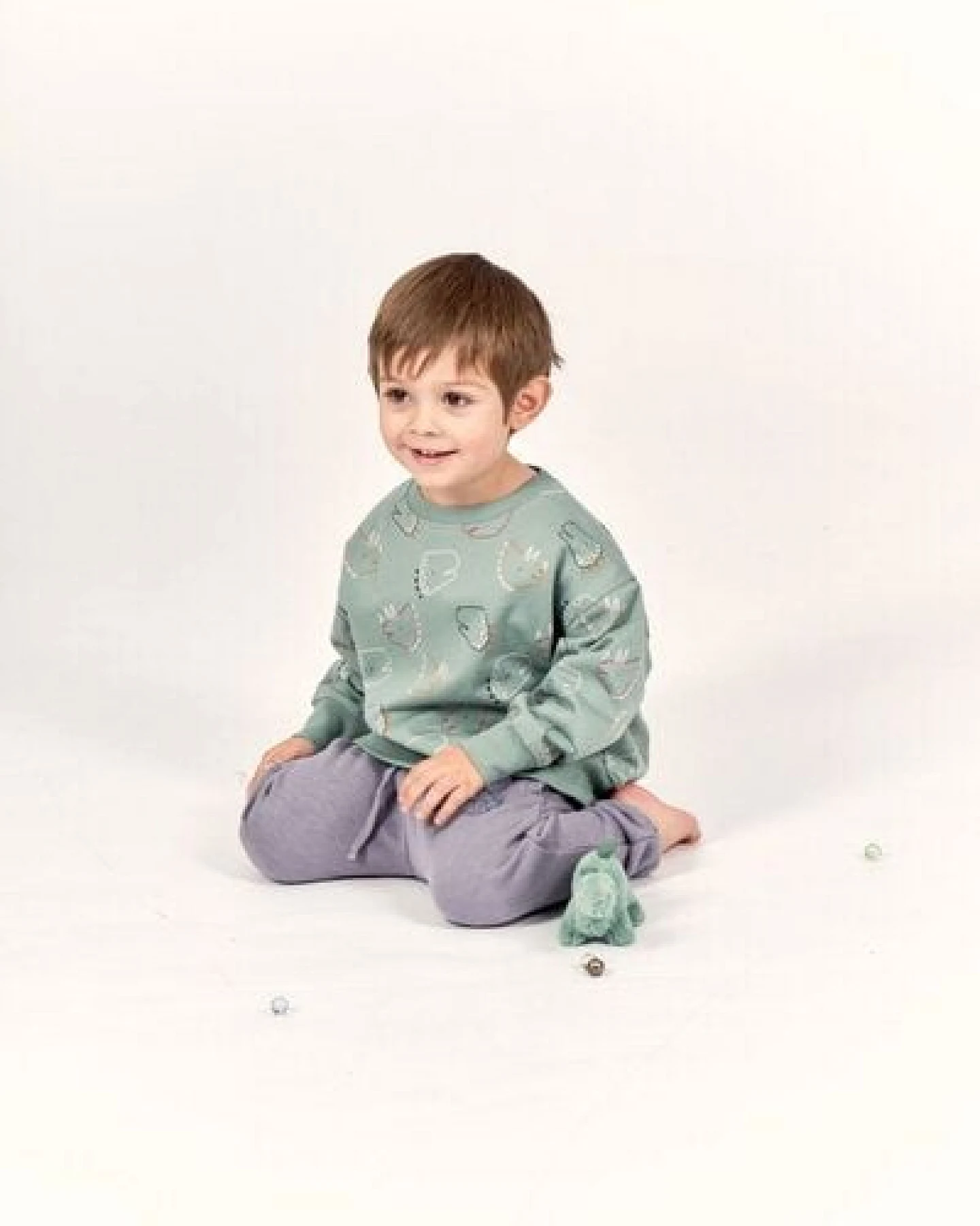 sense-organics Sense Organics Kinder Sweatshirt Dino Bio Baumwolle – Ansicht 2