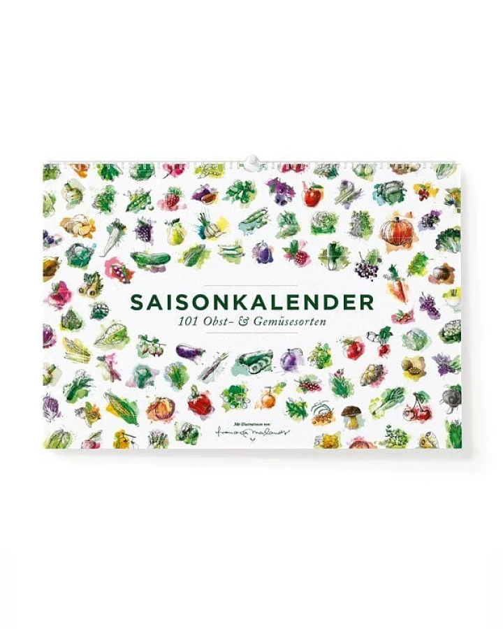 531 Rheinland Design Saisonkalender Obst & Gemüse, Ringkalender: 101 Sorten
