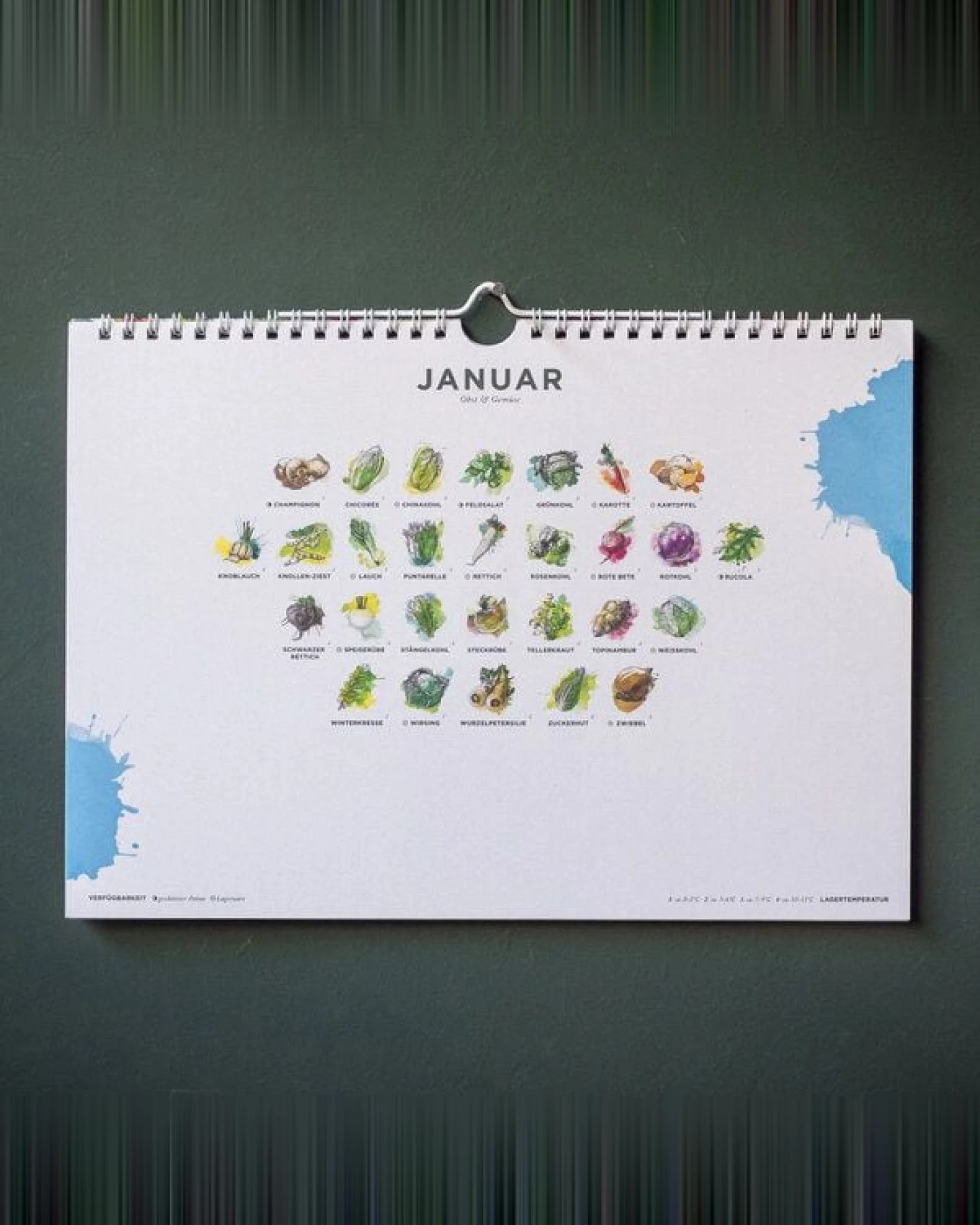 531 Rheinland Design Saisonkalender Obst & Gemüse, Ringkalender: 101 Sorten – Ansicht 3