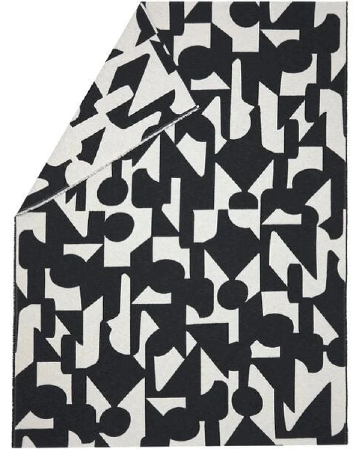 David Fussenegger LUCA Flanelldecke “abstrakt“ 200 x 140 cm aus Recyclingbaumwolle