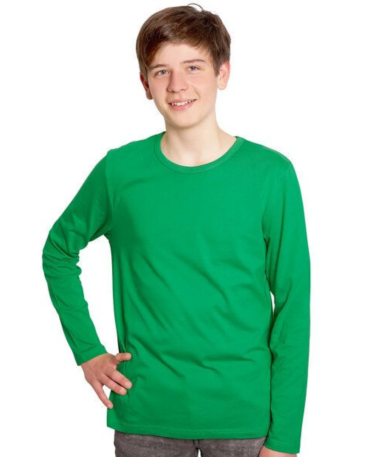 HANDGEDRUCKT "Rhinoskateros" Männer Longsleeve – Ansicht 2