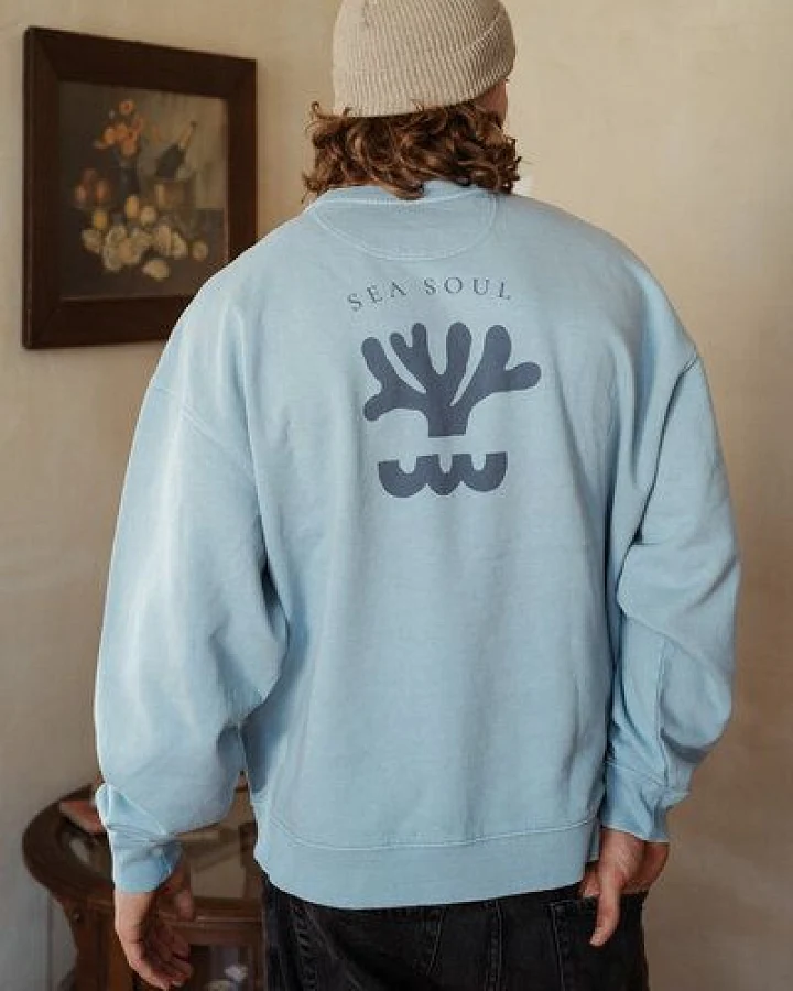 Kultgut Artdesign- Biofair- Vintagelook Pulloversweater / Sea Soul