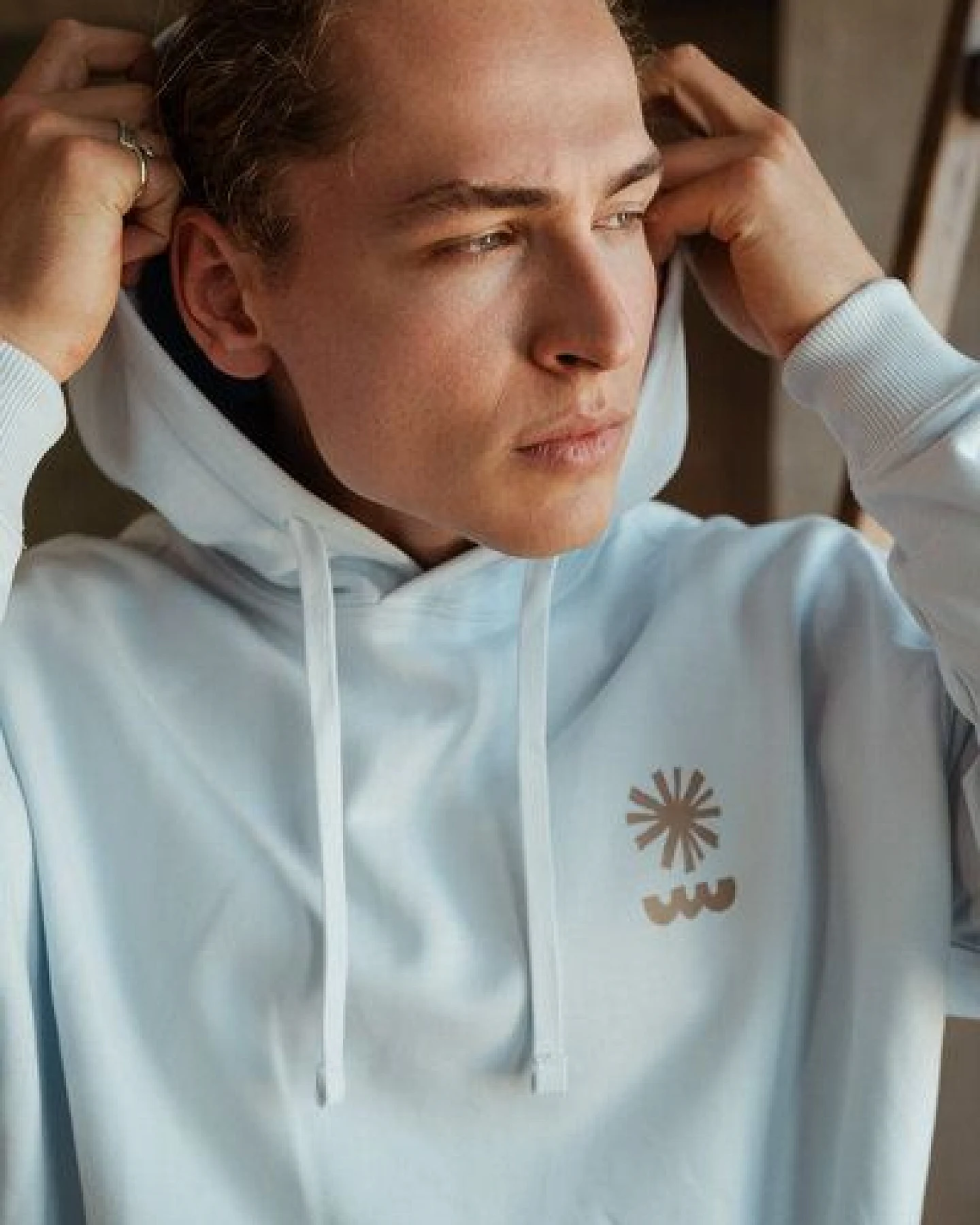 Kultgut Artdesign- Biofair- Vintagelook Kapuzenpullover / Voyage – Ansicht 3