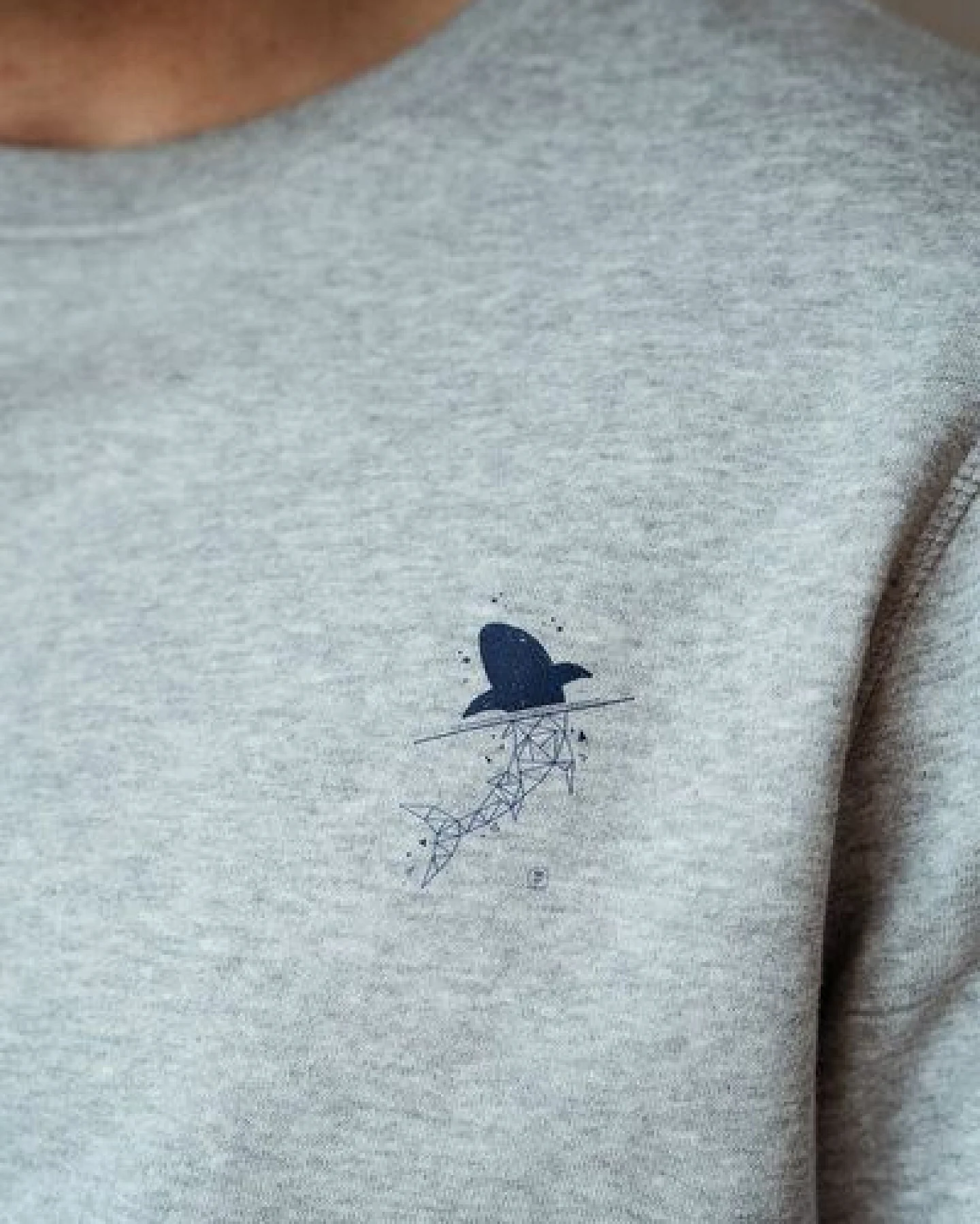 Kultgut Artdesign-Biofair Sweatpullover supersoft/ Little Shark – Ansicht 3