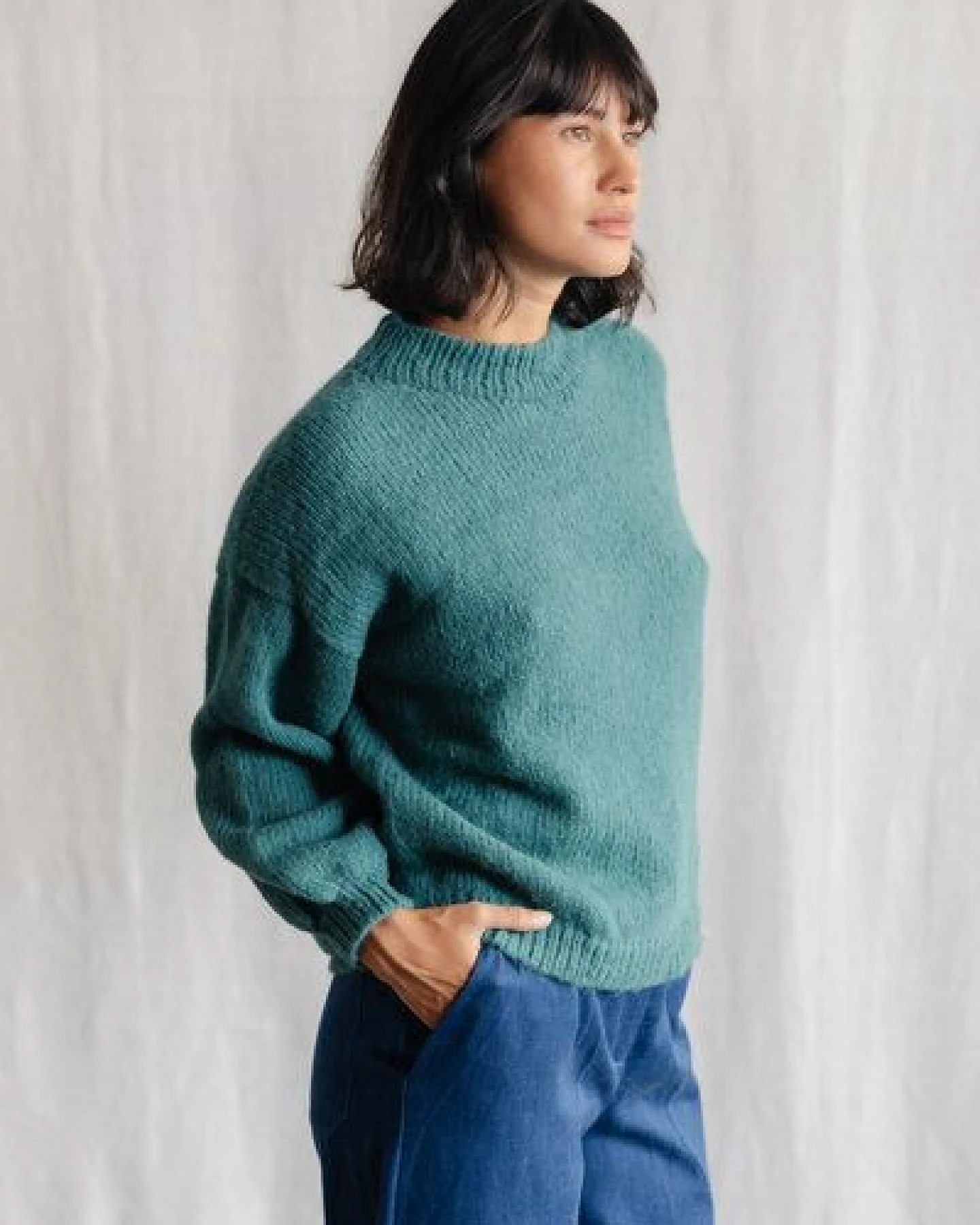Jyoti - Fair Works Baby-Alpaka Strickpullover Lupuna – Ansicht 2