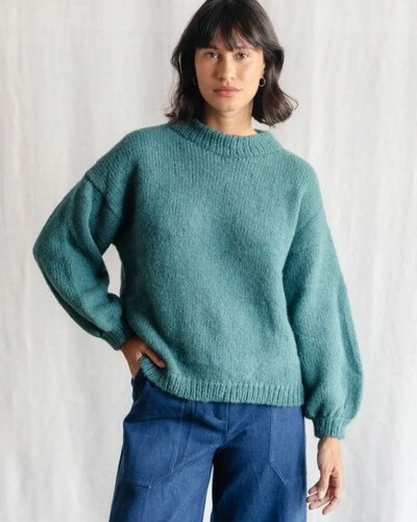 Jyoti - Fair Works Baby-Alpaka Strickpullover Lupuna – Ansicht 3