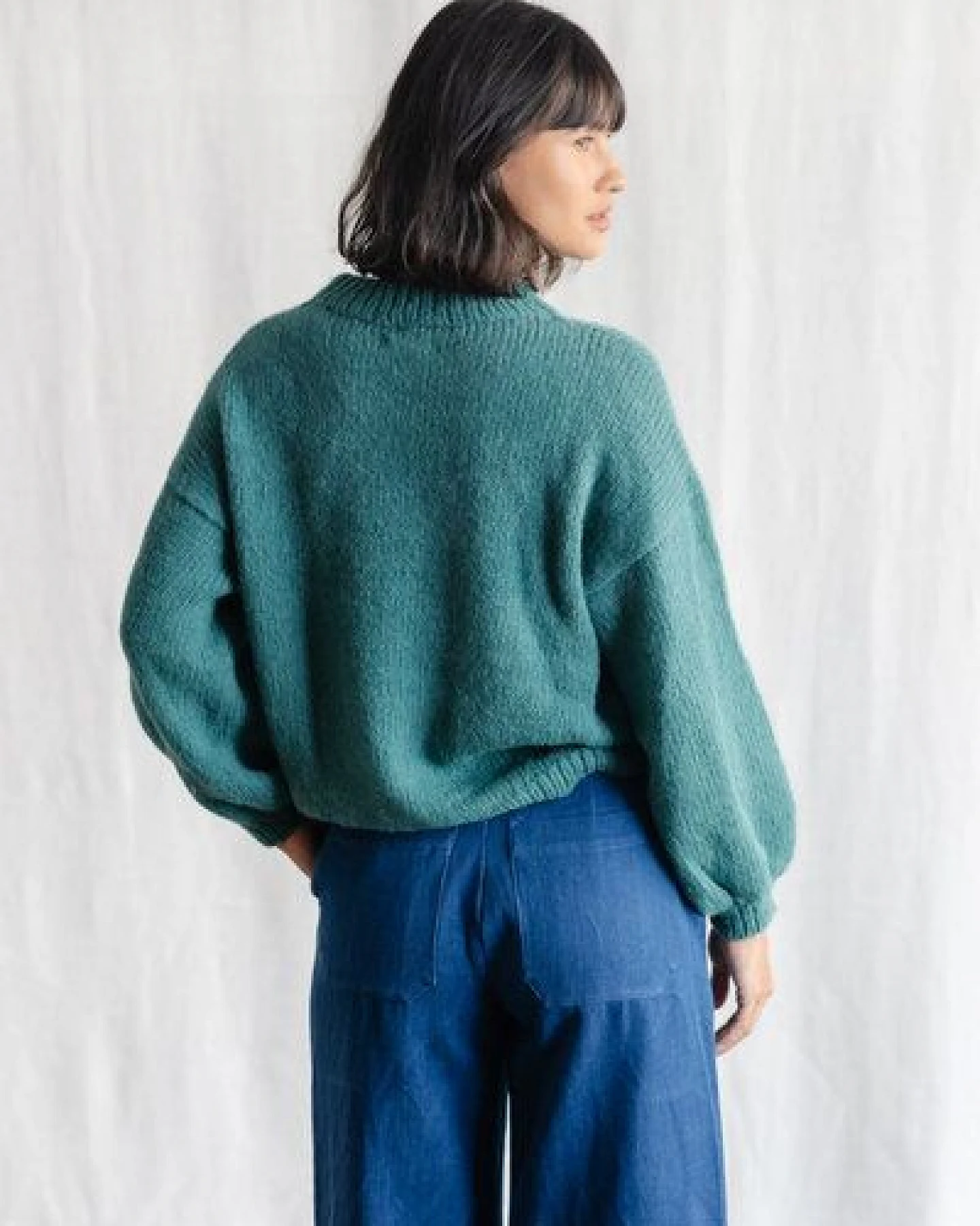 Jyoti - Fair Works Baby-Alpaka Strickpullover Lupuna – Ansicht 4