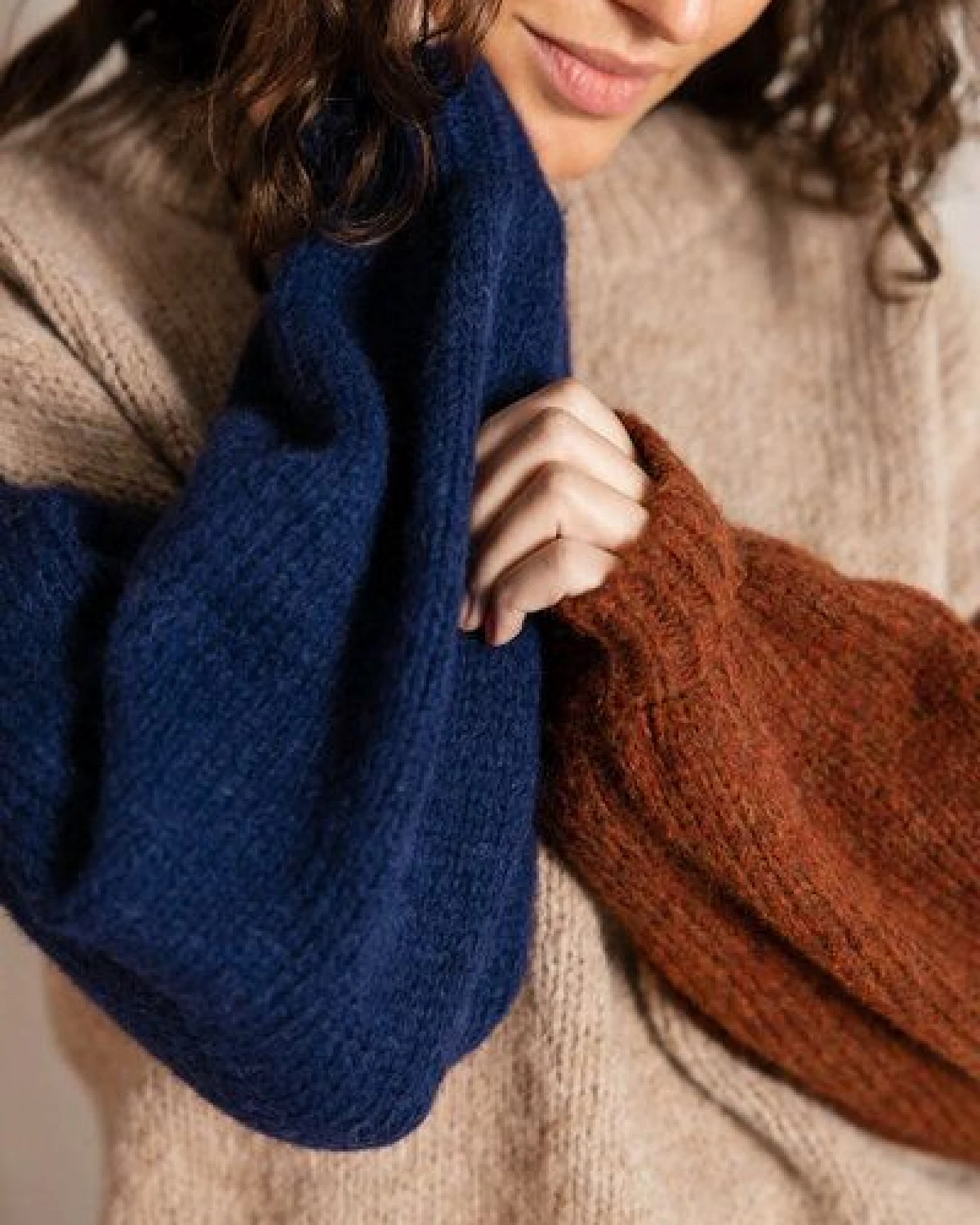 Jyoti - Fair Works Baby-Alpaka Strickpullover Lupuna – Ansicht 4