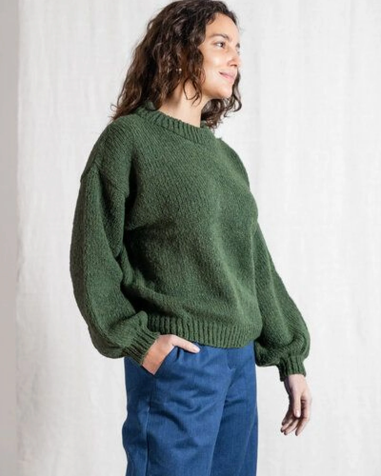 Jyoti - Fair Works Baby-Alpaka Strickpullover Lupuna – Ansicht 2