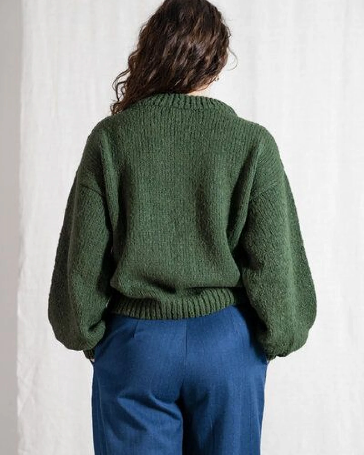 Jyoti - Fair Works Baby-Alpaka Strickpullover Lupuna – Ansicht 3