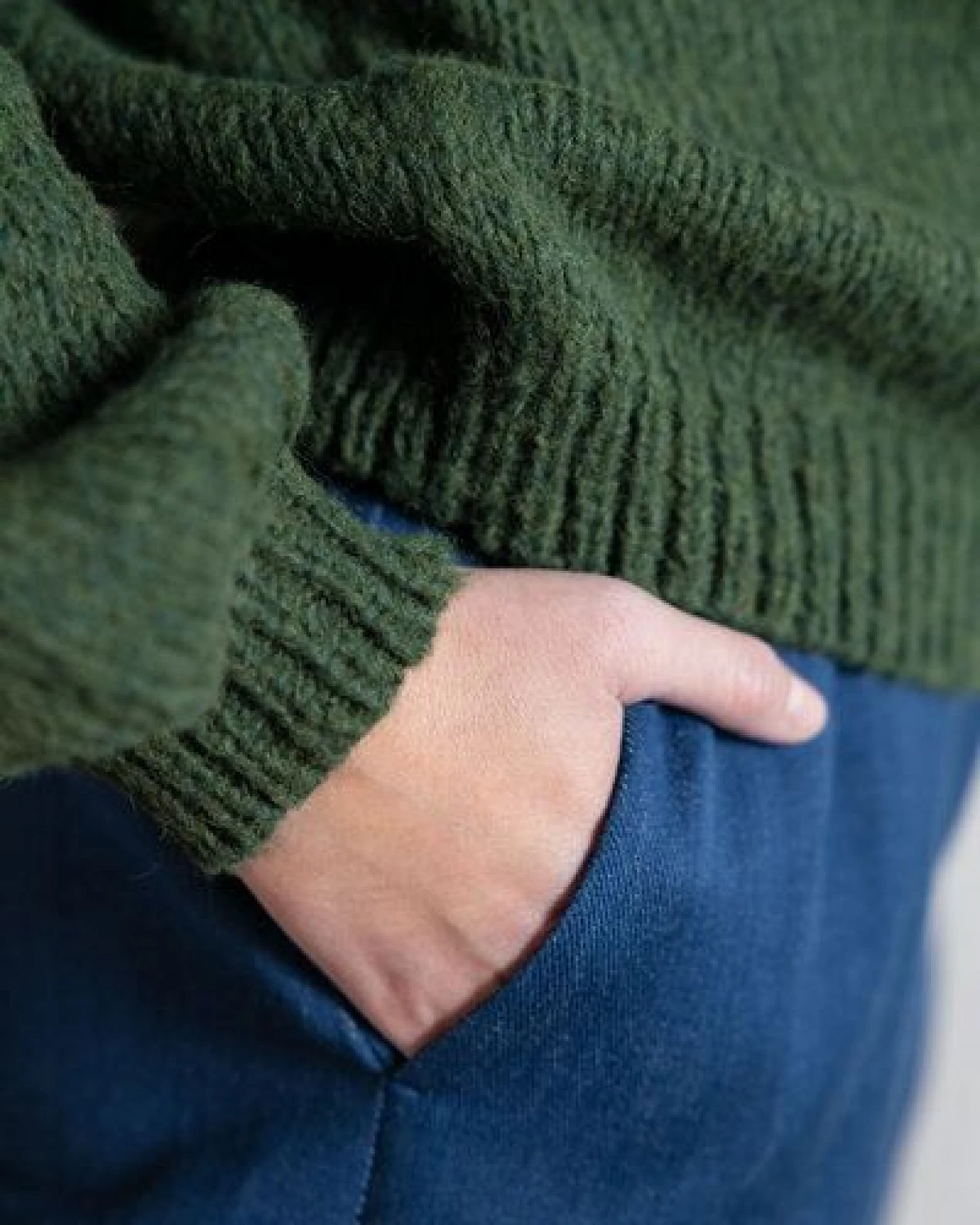 Jyoti - Fair Works Baby-Alpaka Strickpullover Lupuna – Ansicht 4