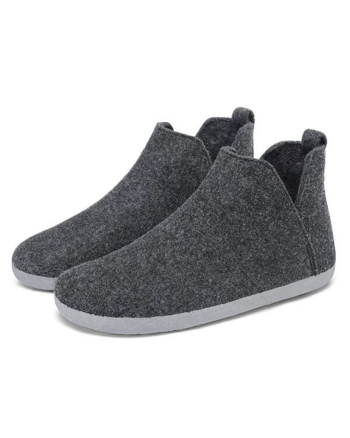 Home & Joy Hausschuhe Filz vegan Hüttenschuhe Pantoffeln Schlappen Pantoletten