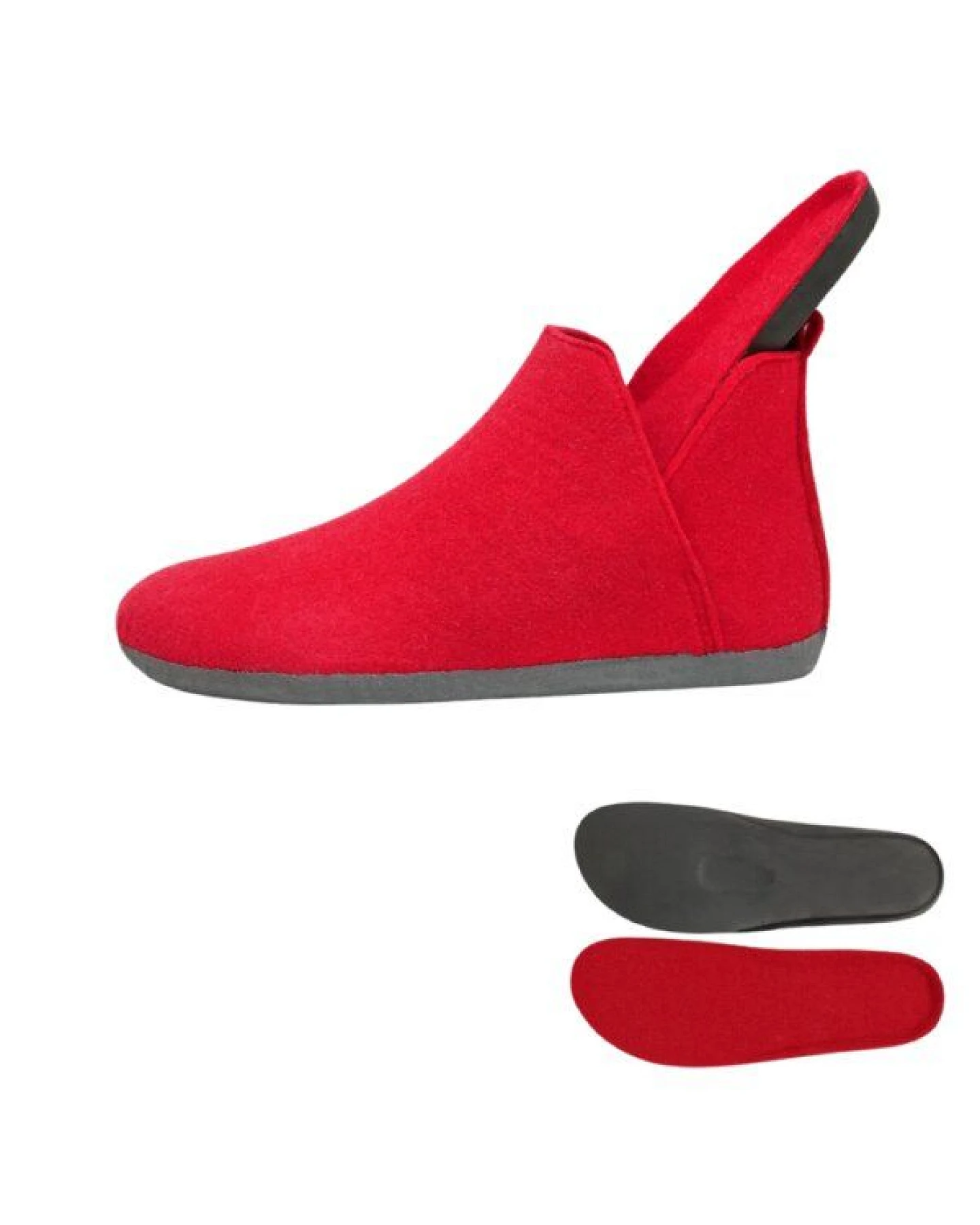 Home & Joy Hausschuhe Filz vegan Hüttenschuhe Pantoffeln Schlappen Pantoletten – Ansicht 3