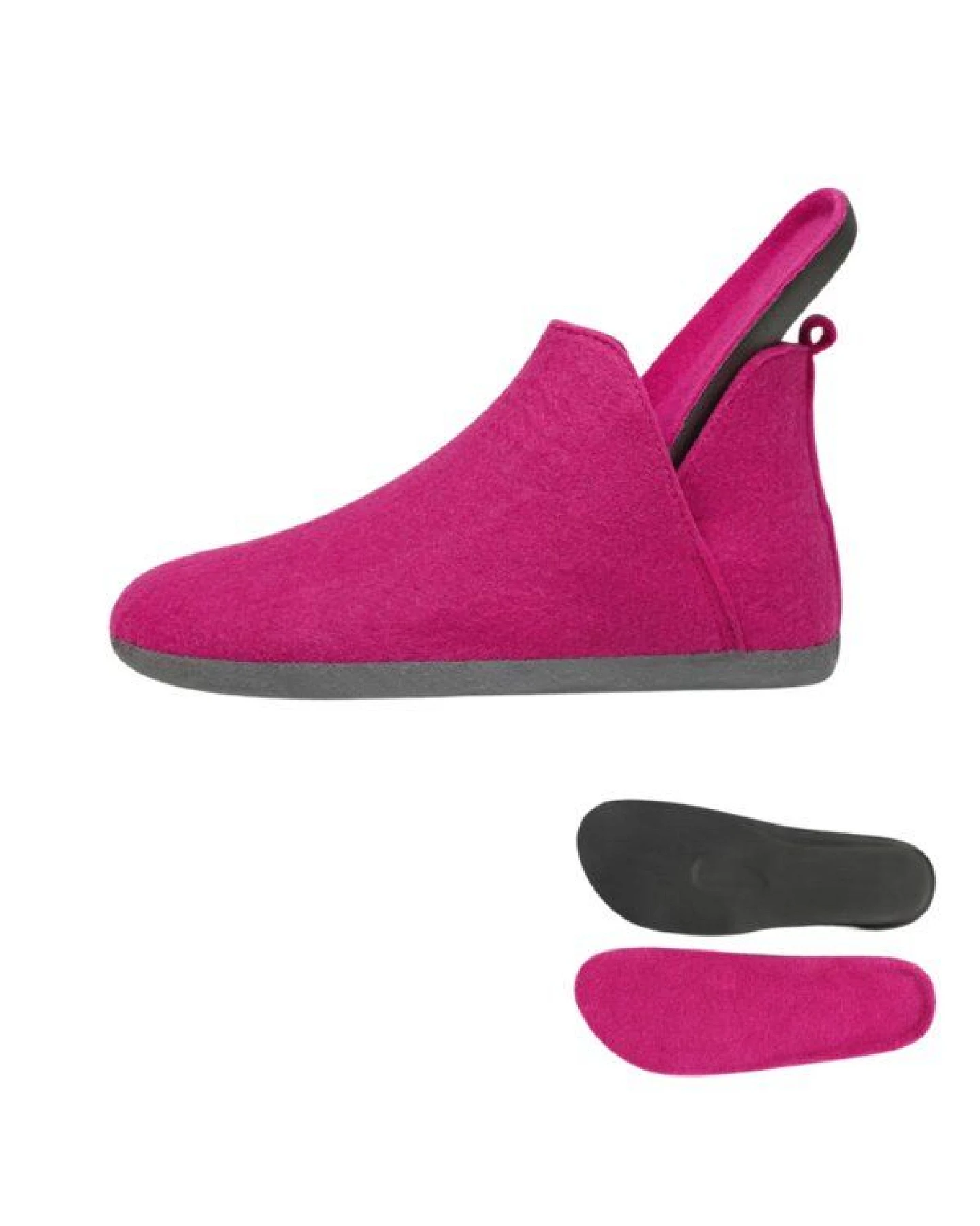Home & Joy Hausschuhe Filz vegan Hüttenschuhe Pantoffeln Schlappen Pantoletten – Ansicht 3