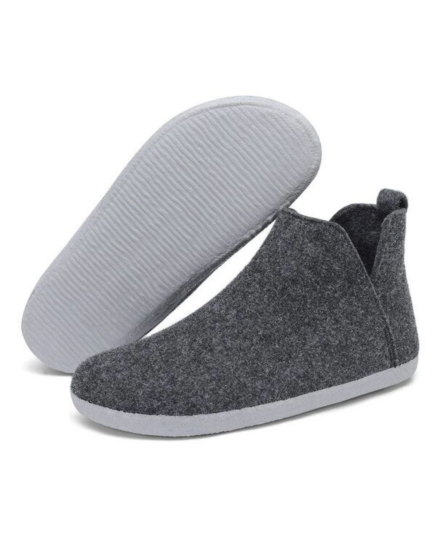Home & Joy Hausschuhe Filz vegan Hüttenschuhe Pantoffeln Schlappen Pantoletten – Ansicht 3