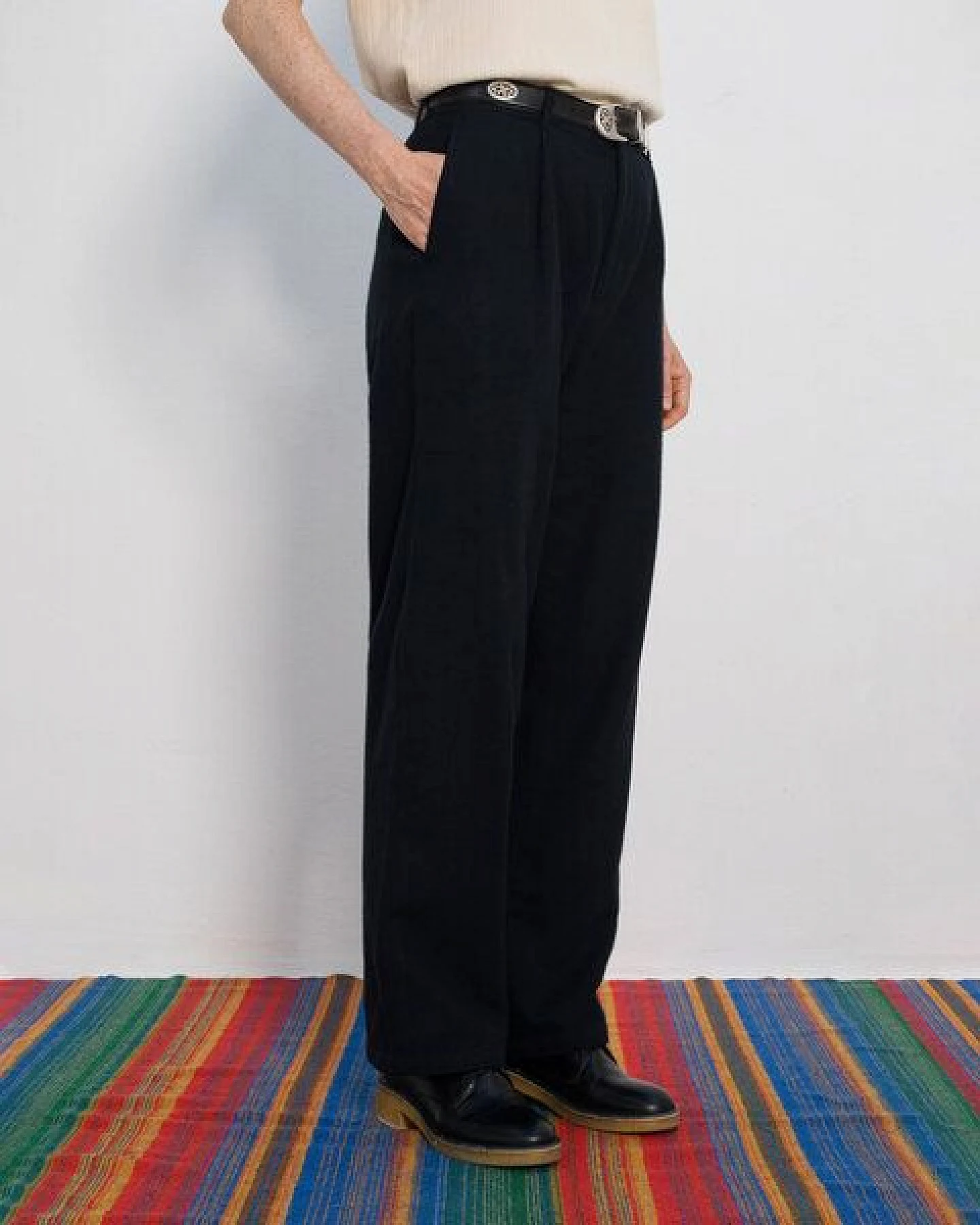 Rotholz Flanell Pantalone aus Bio Baumwolle – Ansicht 2