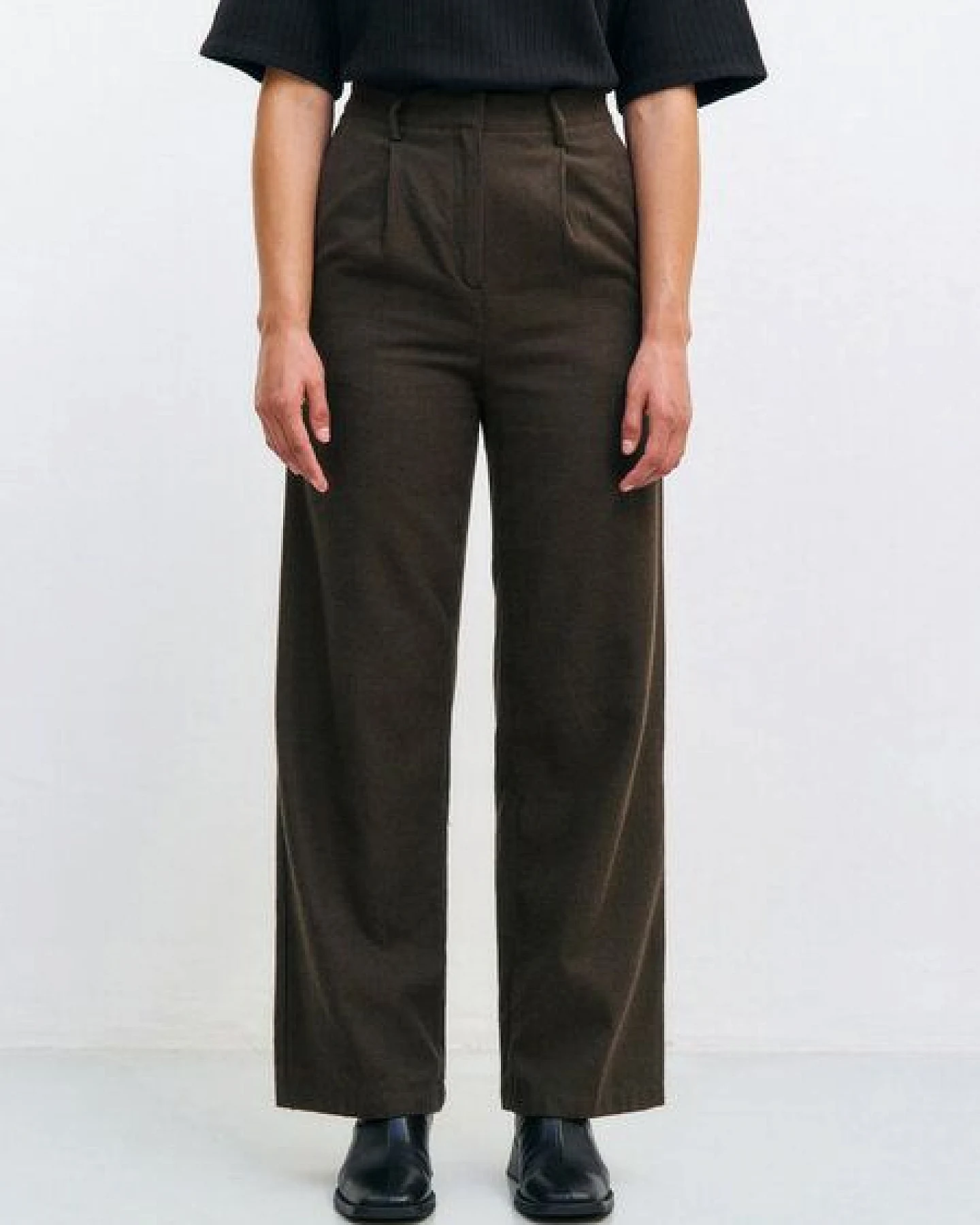 Rotholz Flanell Pantalone aus Bio Baumwolle – Ansicht 2