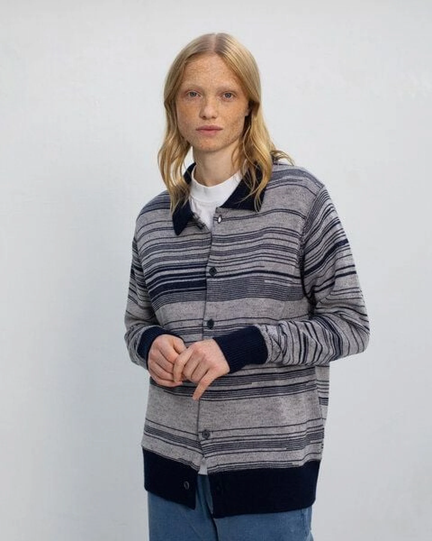 Rotholz Strick Shirt aus Merinowolle – Ansicht 3