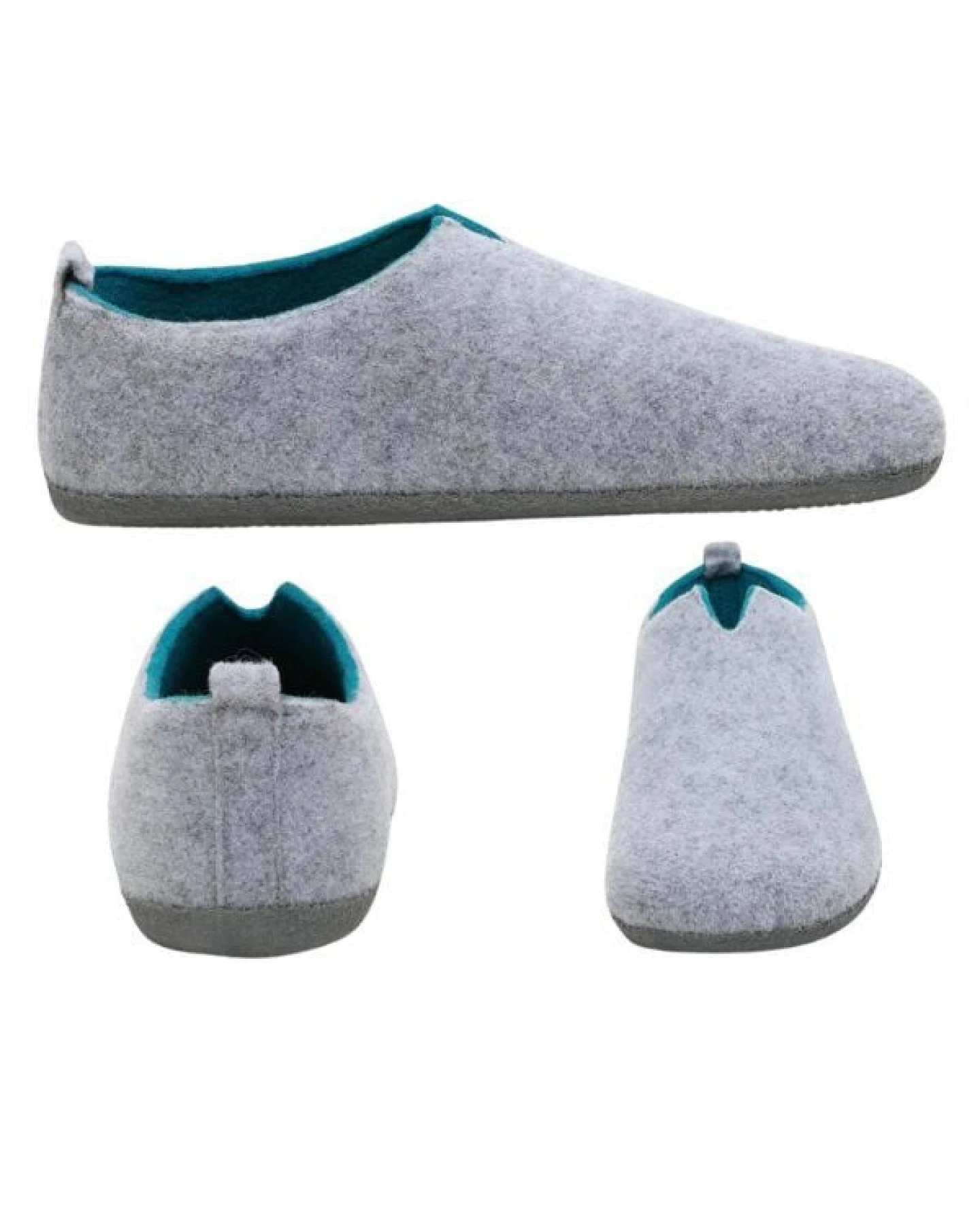 Home & Joy Hausschuhe Filz vegan Hüttenschuhe Pantoffeln Schlappen Pantoletten – Ansicht 4