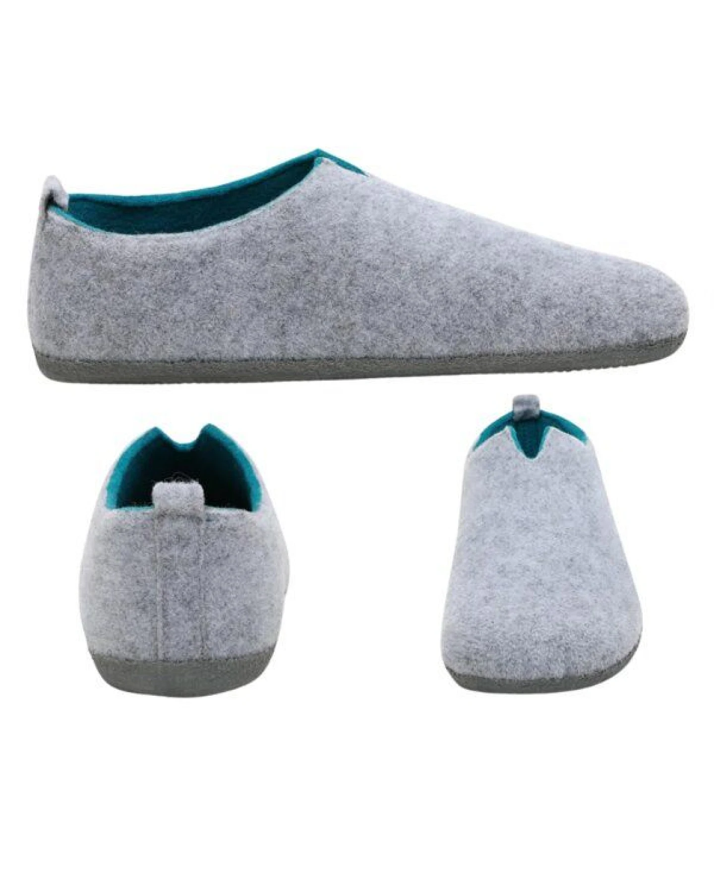 Home & Joy Hausschuhe Filz vegan Hüttenschuhe Pantoffeln Schlappen Pantoletten – Ansicht 4