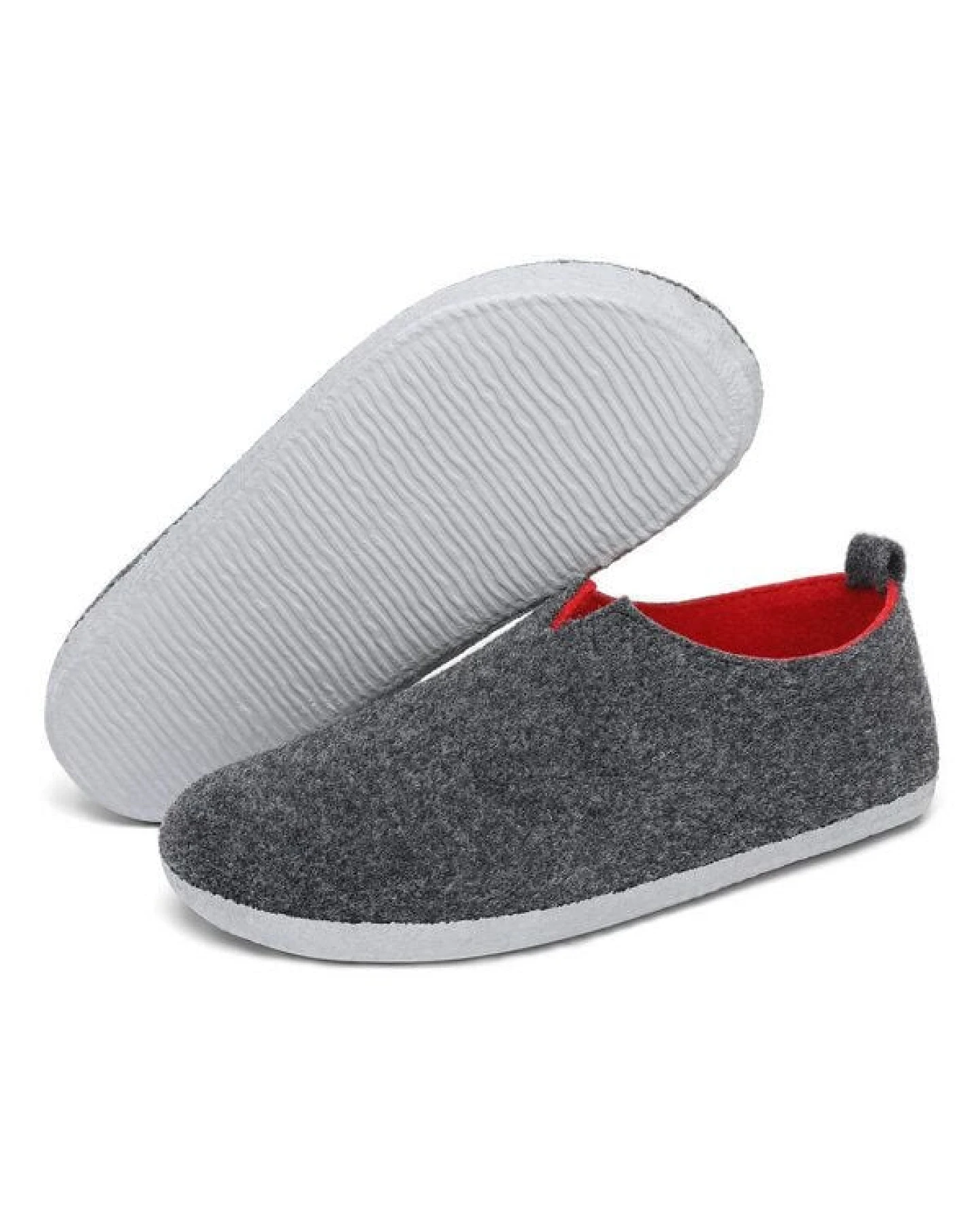 Home & Joy Hausschuhe Filz vegan Hüttenschuhe Pantoffeln Schlappen Pantoletten – Ansicht 3