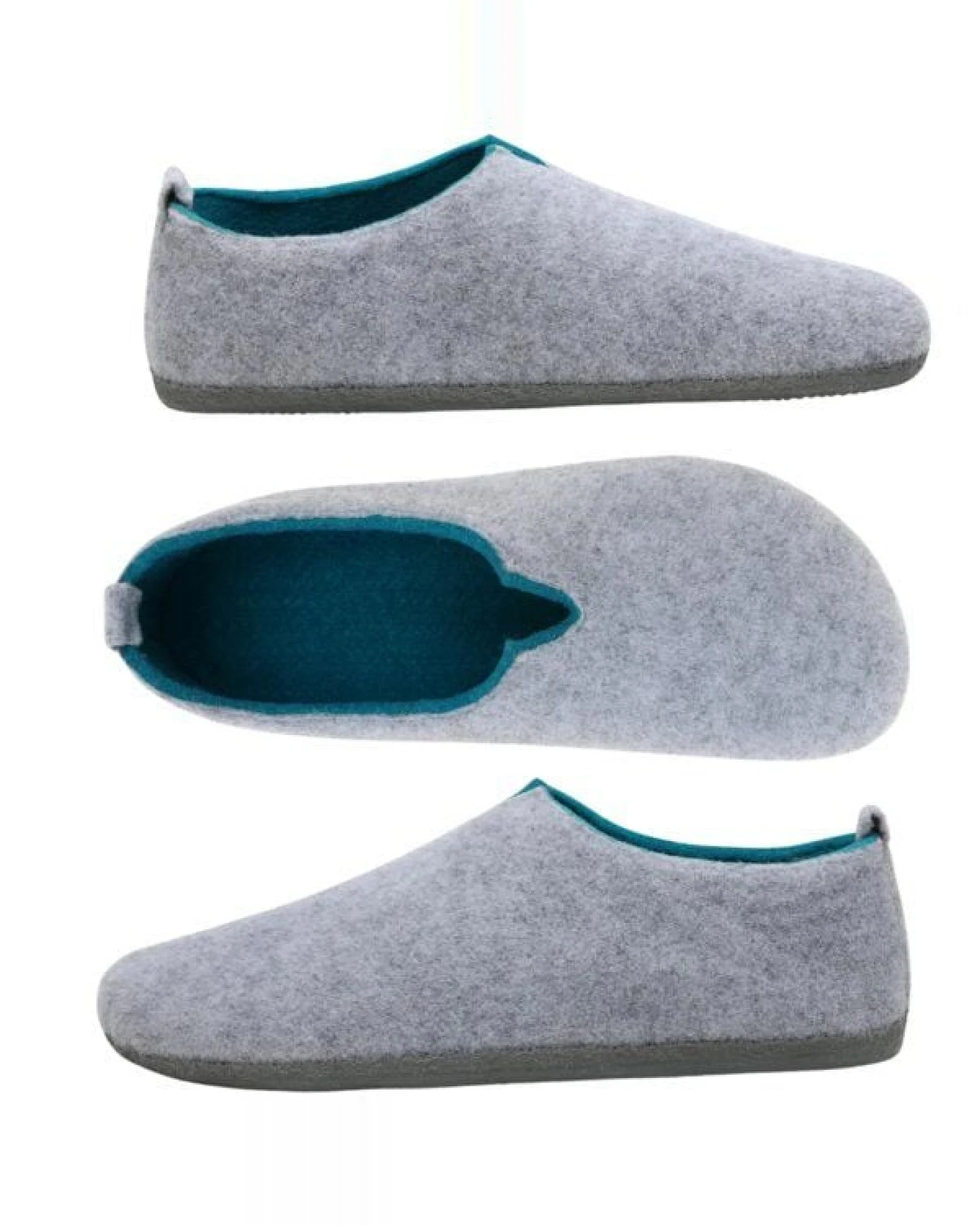 Home & Joy Hausschuhe Filz vegan Hüttenschuhe Pantoffeln Schlappen Pantoletten – Ansicht 3