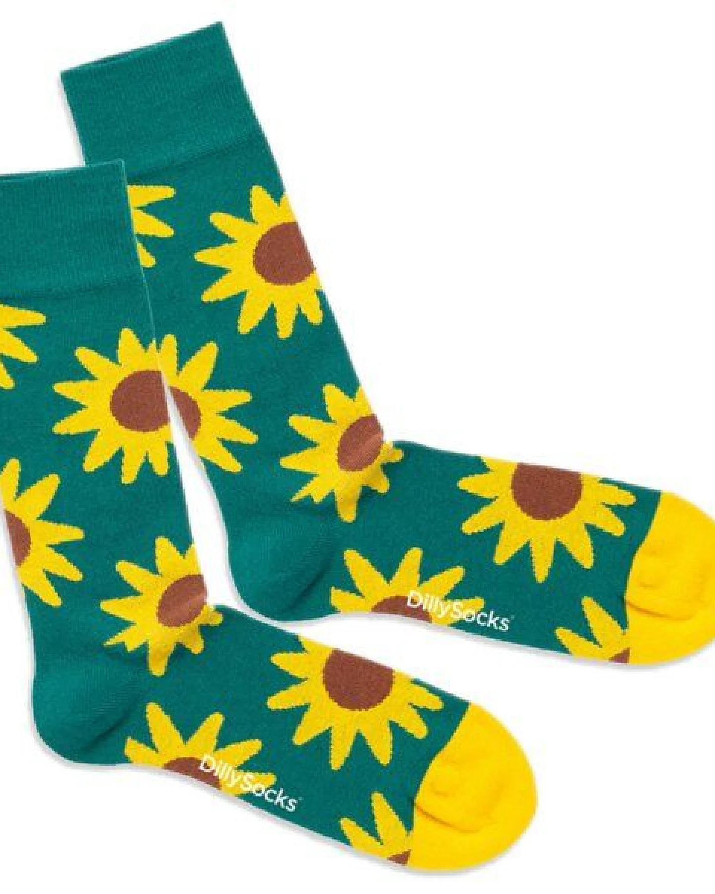 DillySocks Bunte Socken, Bio Baumwolle, Blooming Sunflower – Ansicht 2