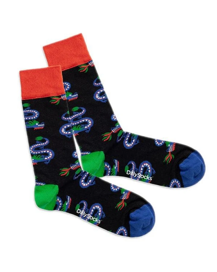 DillySocks Bunte Socken, Bio Baumwolle, Dragon Year