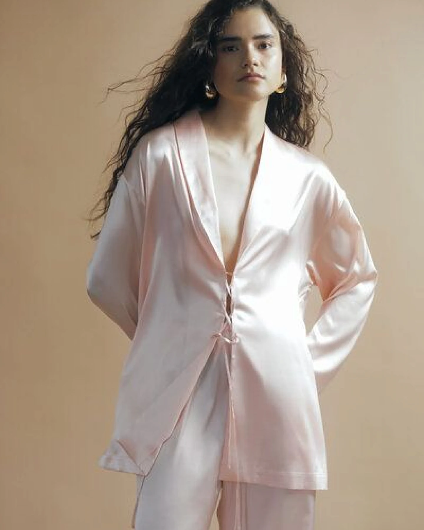 IVA RYCH Weite Hose in Pyjama-Stil I Deadstock – Ansicht 3