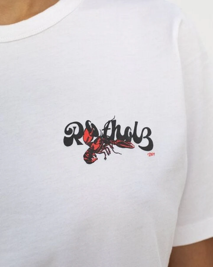 Rotholz Lobster Logo T-Shirt aus Bio Baumwolle