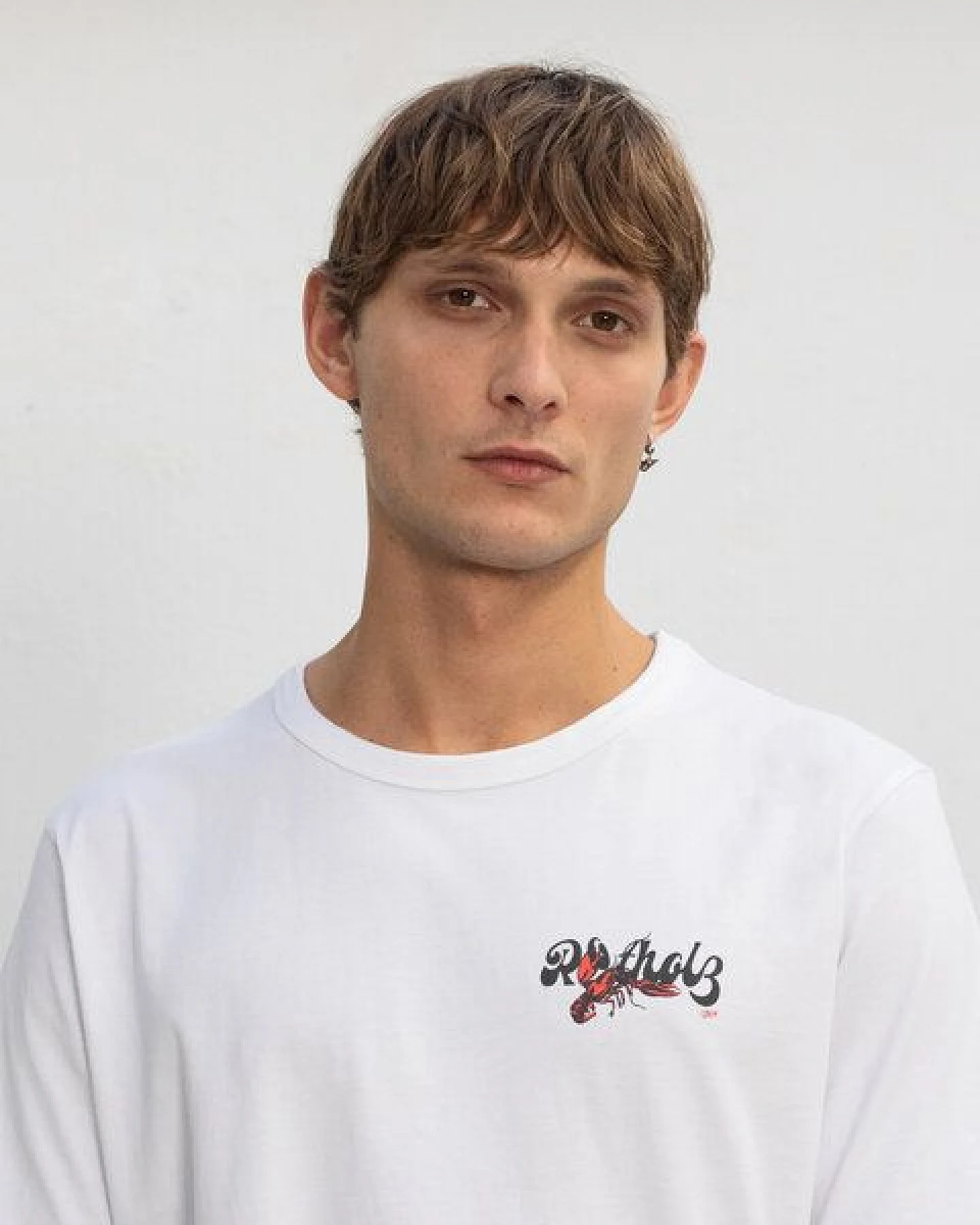 Rotholz Lobster Logo T-Shirt aus Bio Baumwolle – Ansicht 3