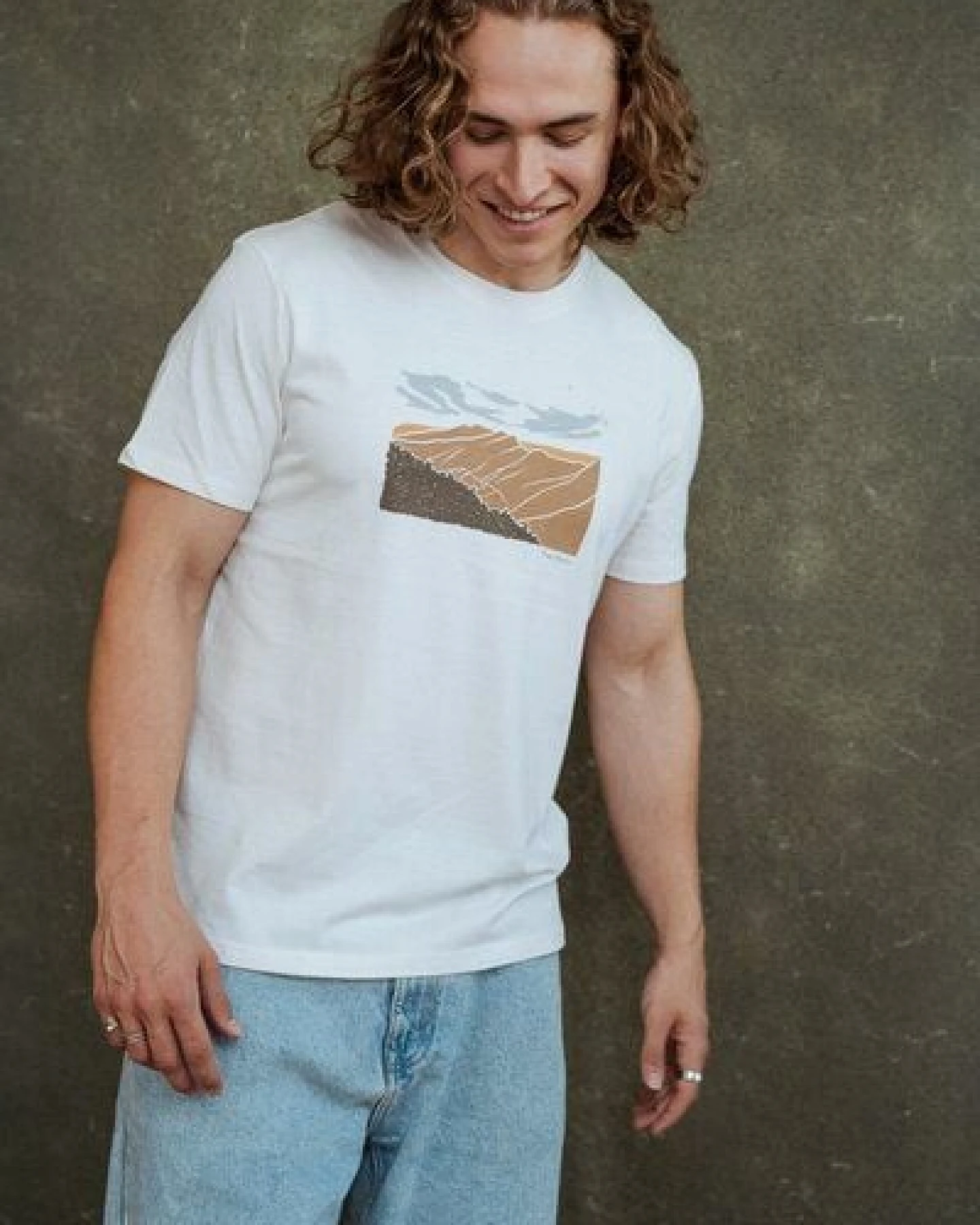 Kultgut NEW Upcycling Generation- Artdesign - Bioshirt /Smokey Mountain – Ansicht 4