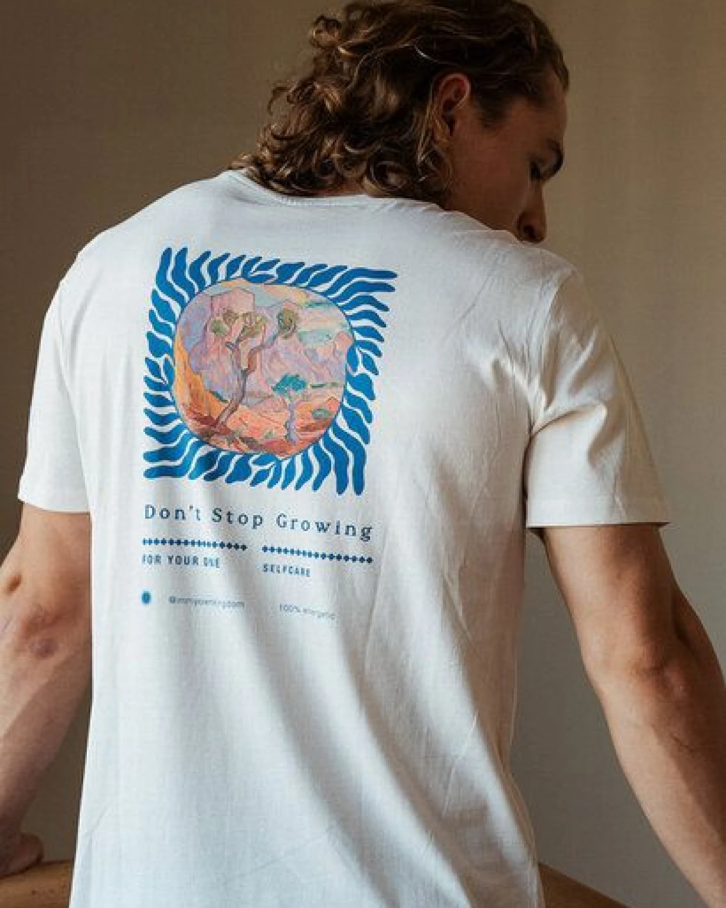 Kultgut NEW Upcycling Generation- Artdesign - Bioshirt / Dont Stop Growing – Ansicht 3