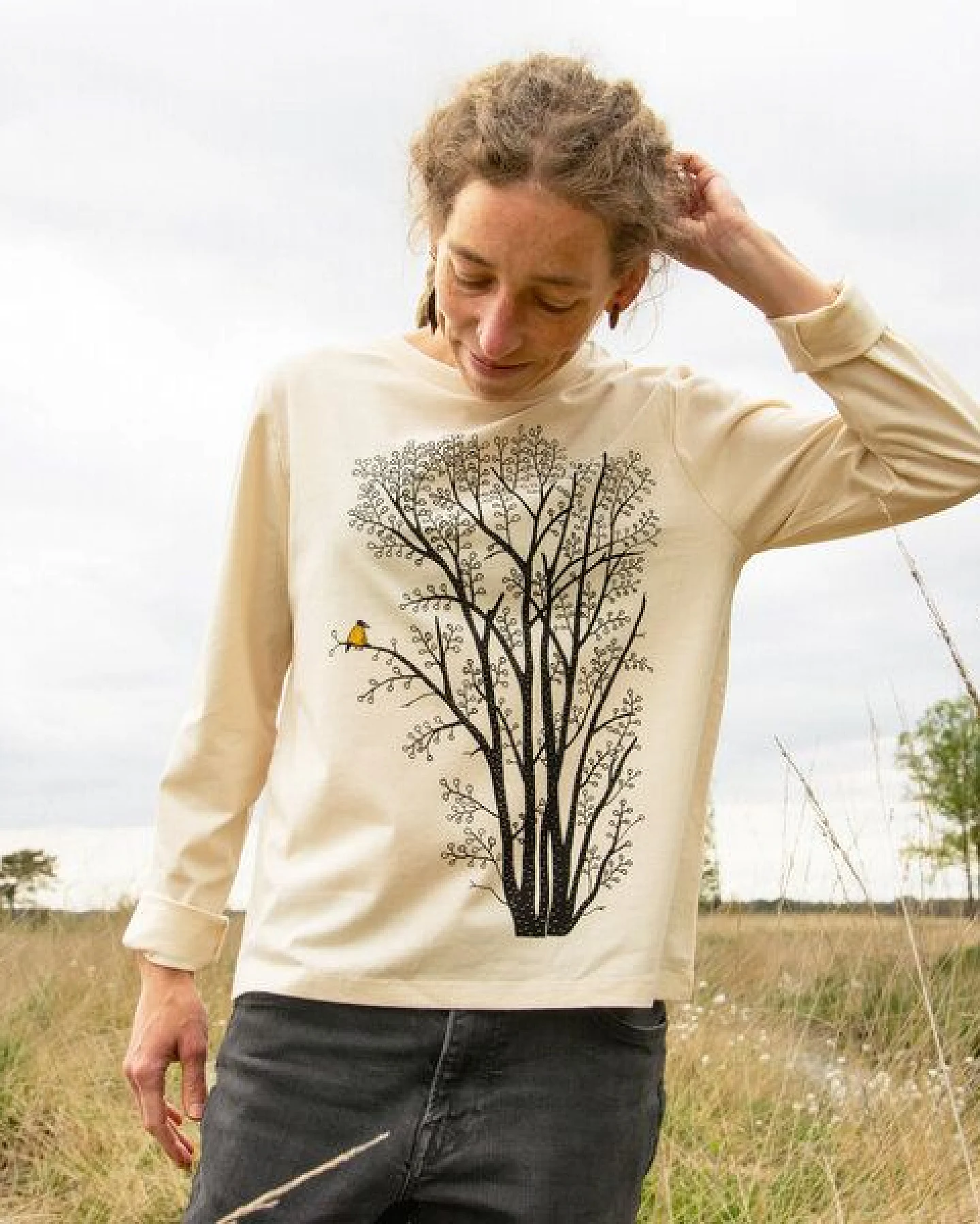 Cmig Erle mit Elster Langarmshirt – Ansicht 3