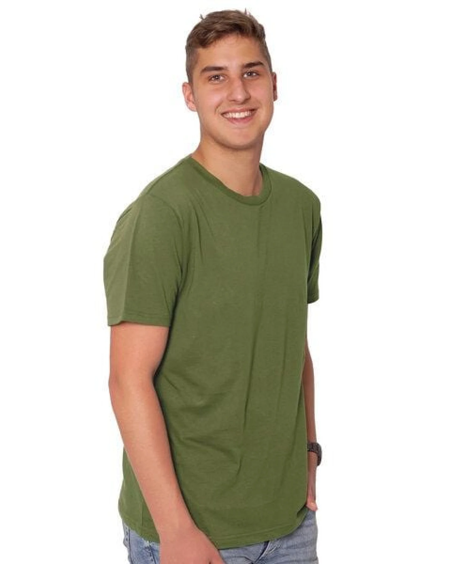 HANDGEDRUCKT "Free Your Mind" Männer T-Shirt von EarthPositive – Ansicht 2