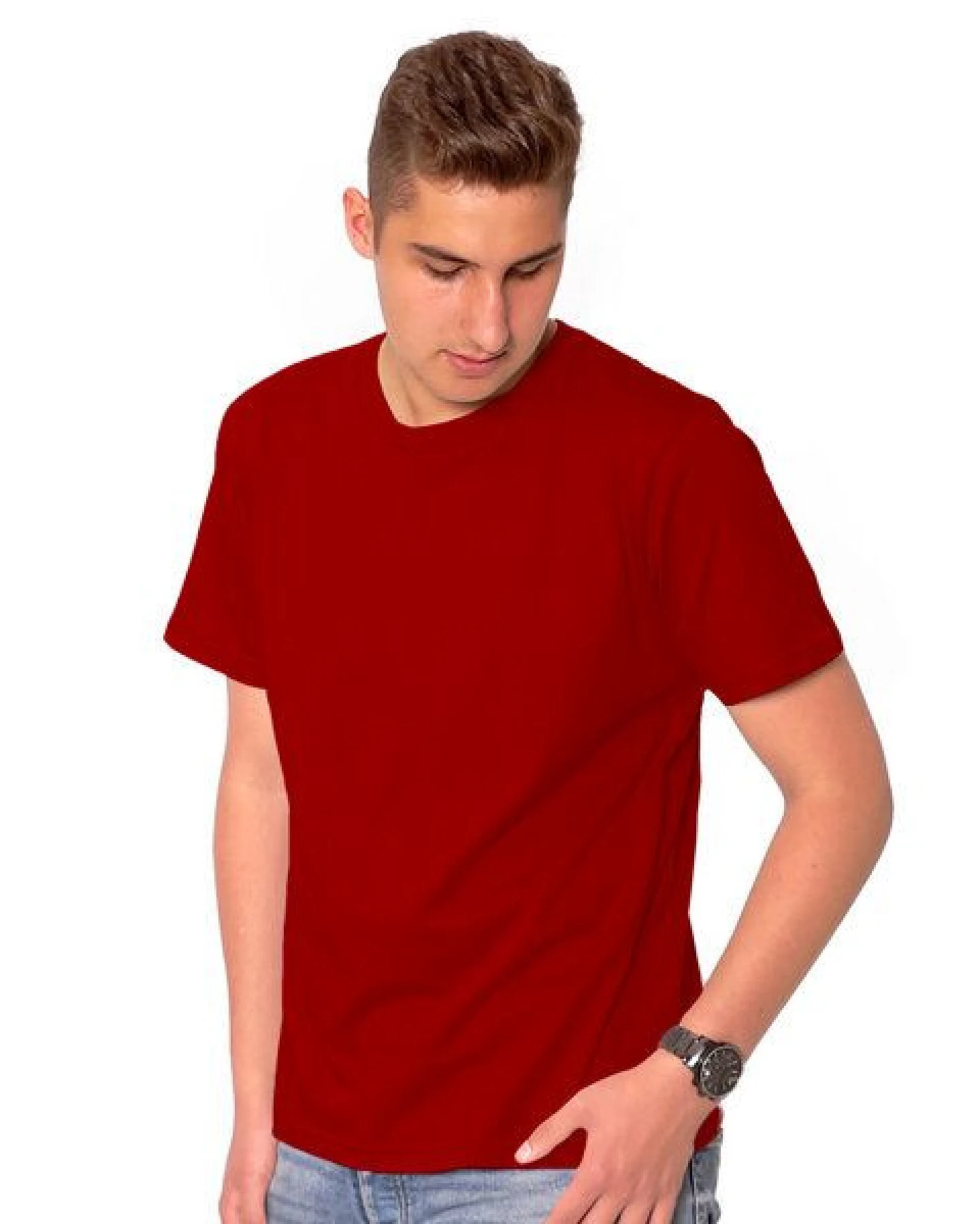 HANDGEDRUCKT "Free Your Mind" Männer T-Shirt von EarthPositive – Ansicht 2