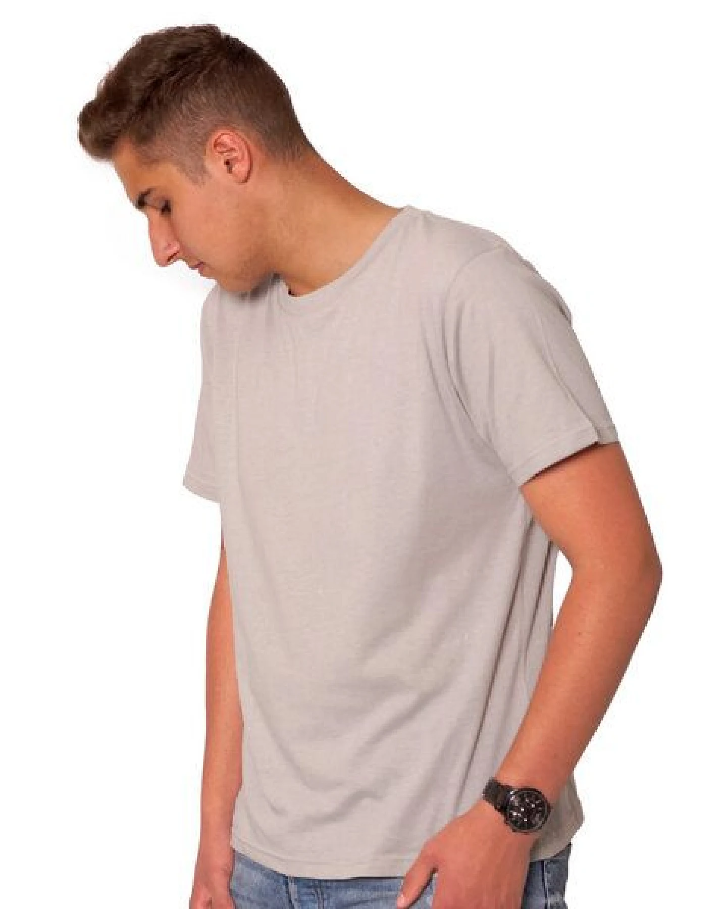 HANDGEDRUCKT "Free Your Mind" Männer T-Shirt von EarthPositive – Ansicht 2