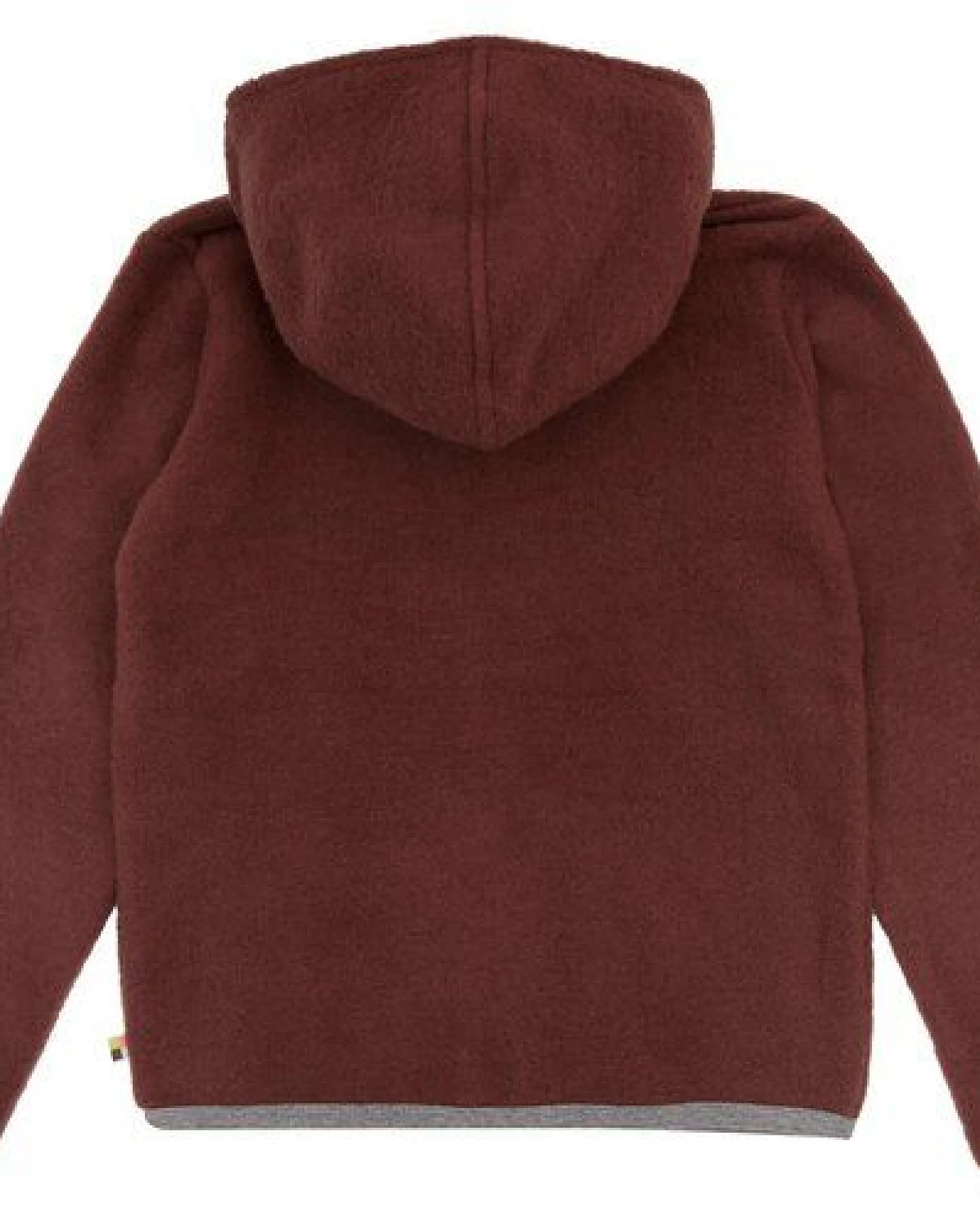 loud + proud Babys & Kinder Wollfleece-Jacke mit Kapuze, GOTS-zertifiziert – Ansicht 2