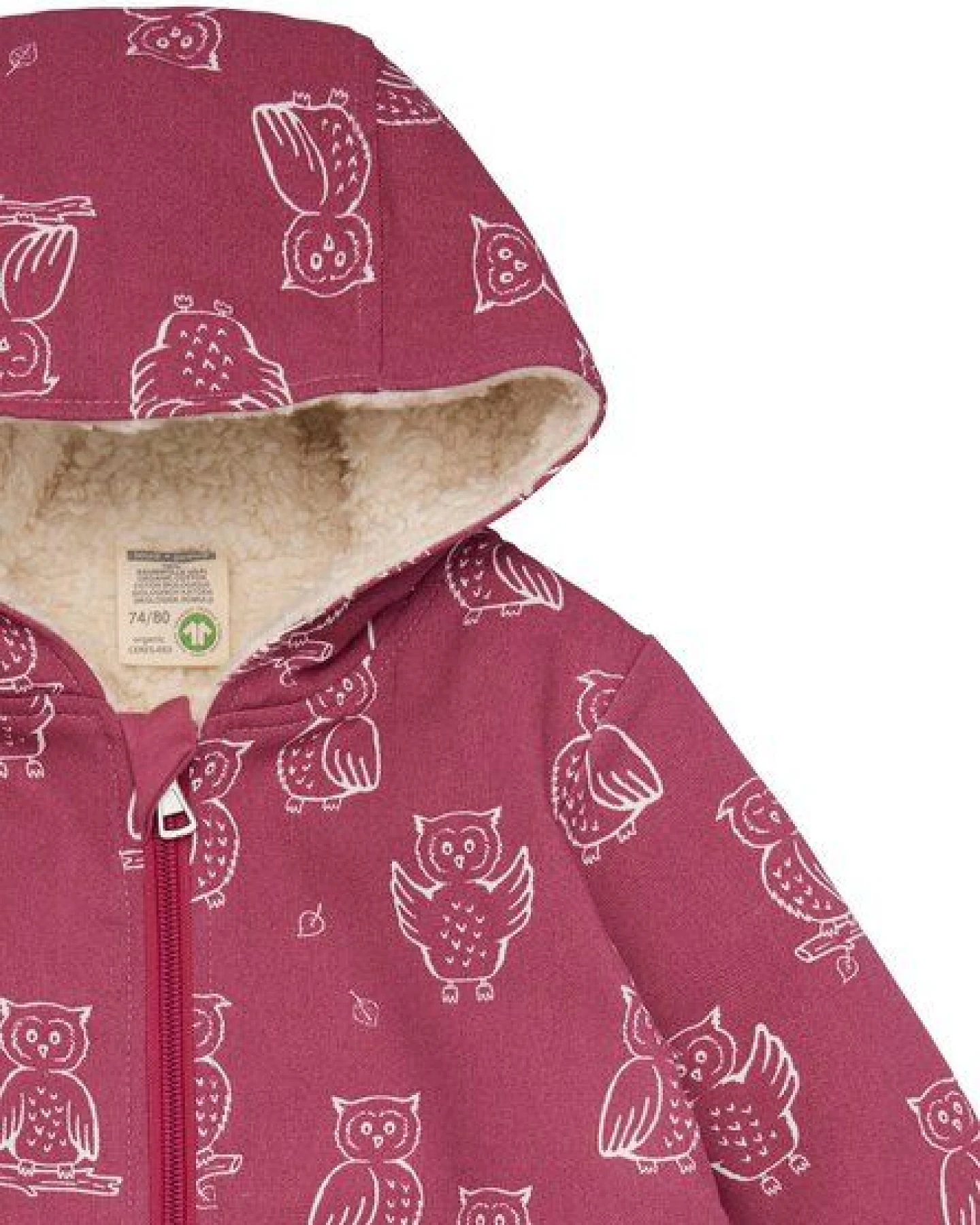 loud + proud Babys & Kinder Wasserabweisender Overall mit Teddyfutter, , GOTS-zertifiziert – Ansicht 3