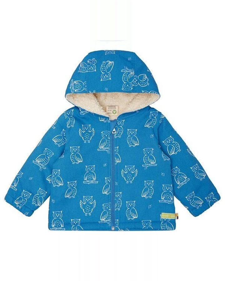 loud + proud Babys & Kinder Wasserabweisende Jacke mit Teddyfutter, GOTS-zertifiziert