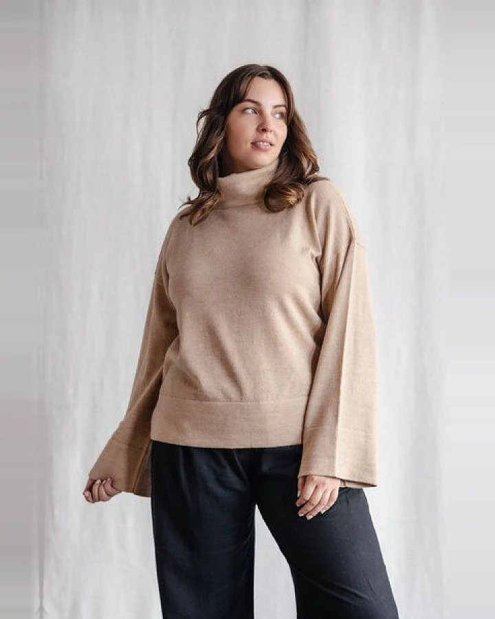 Jyoti - Fair Works Baby-Alpaka Turtleneck Strickpullover Atico