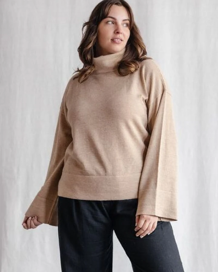 Jyoti - Fair Works Baby-Alpaka Turtleneck Strickpullover Atico