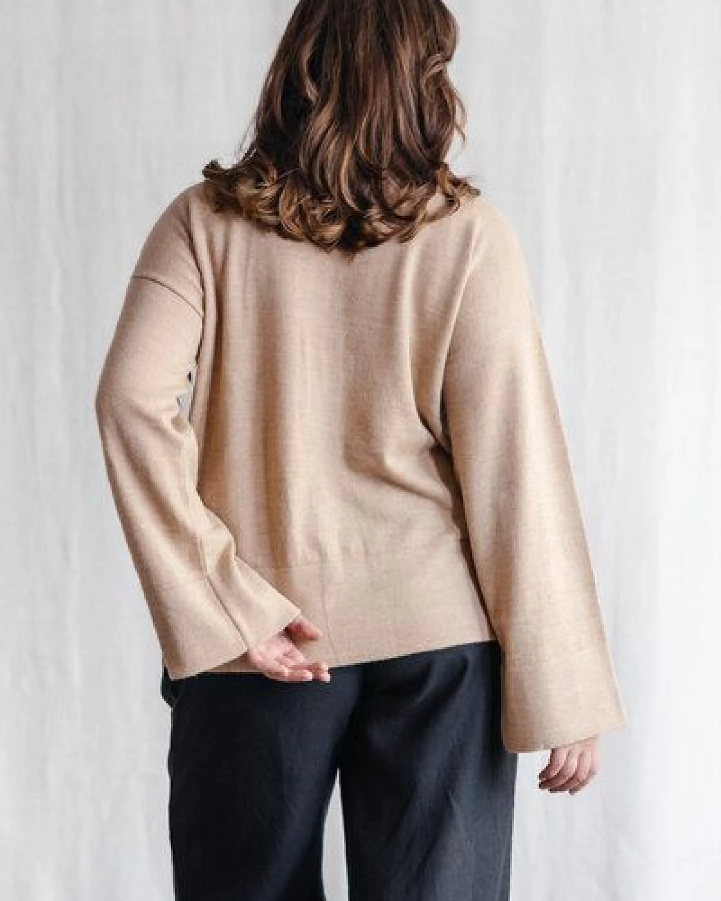 Jyoti - Fair Works Baby-Alpaka Turtleneck Strickpullover Atico – Ansicht 3