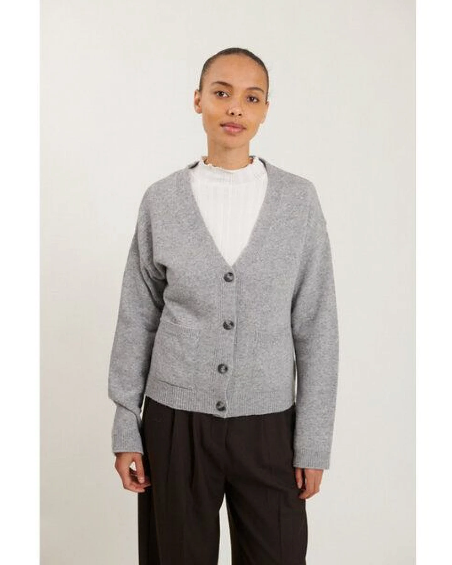 Basic Apparel Pocket-Cardigan LISE aus recycelter Wolle – Ansicht 2