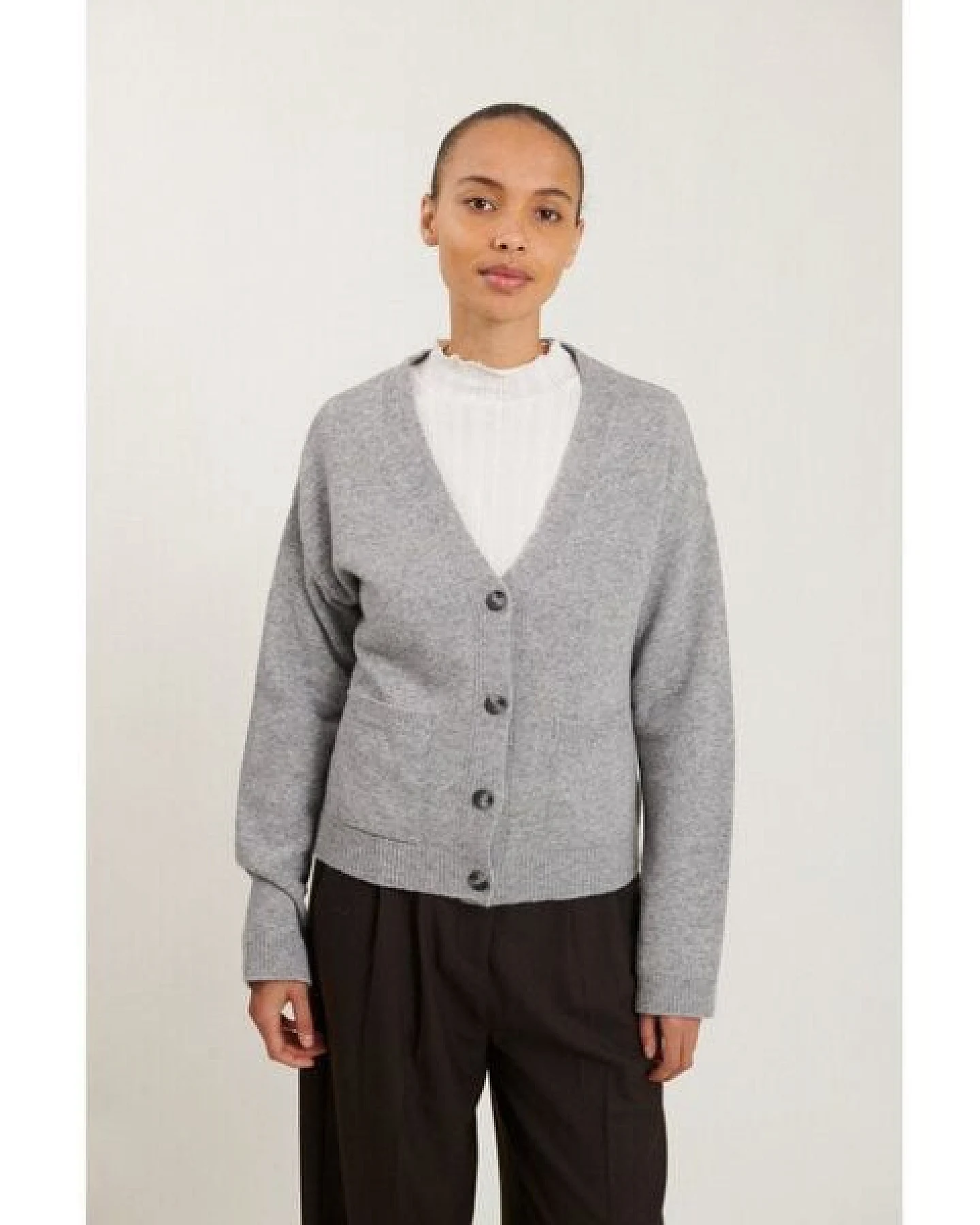 Basic Apparel Pocket-Cardigan LISE aus recycelter Wolle – Ansicht 2