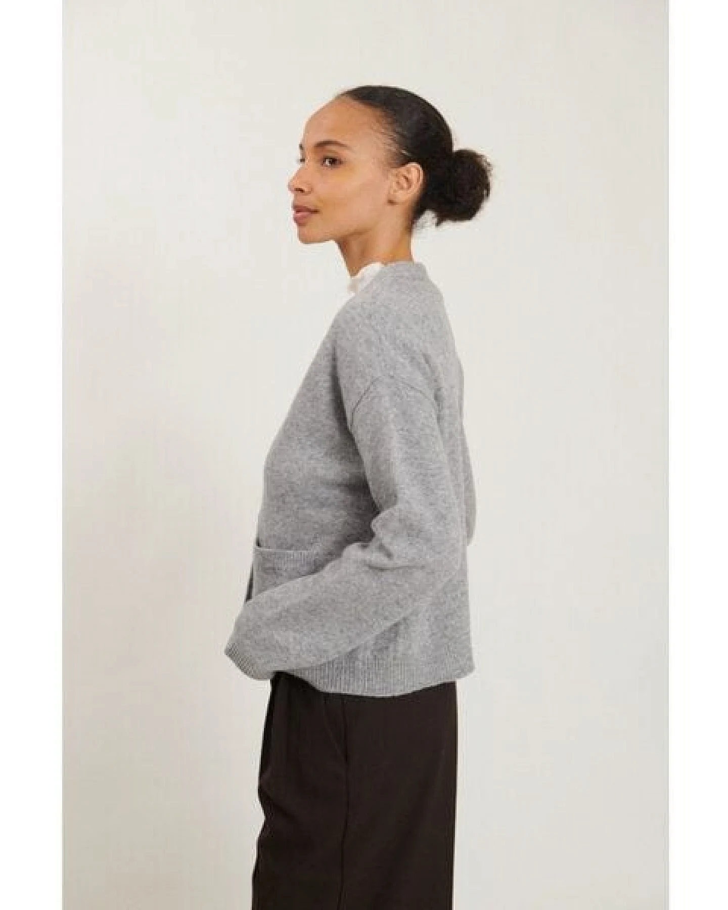 Basic Apparel Pocket-Cardigan LISE aus recycelter Wolle – Ansicht 3