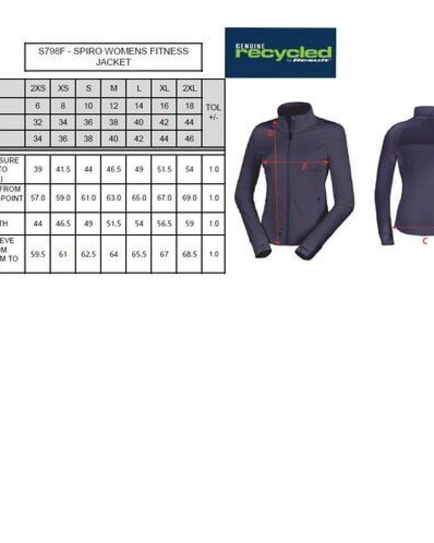 Result Genuine Recycled Recycelte Fitnessjacke für Damen – Ansicht 3